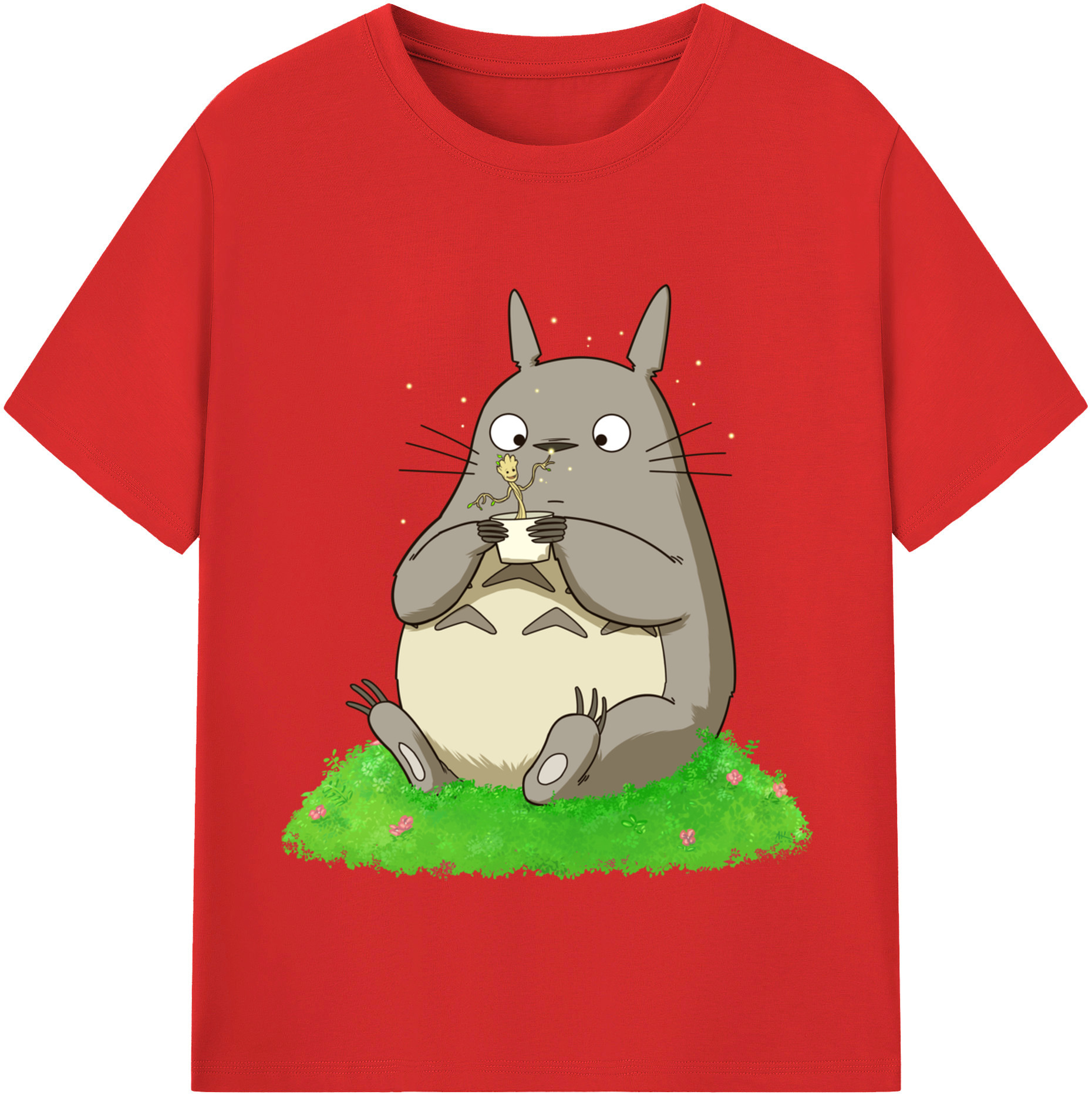 （画像用） となりのトトロ 草壁メイ 草壁サツキ My Neighbor Totoro Satsuki Kusakabe Mei Kusakabe 綿100％半袖Tシャツ（フロントプリント）