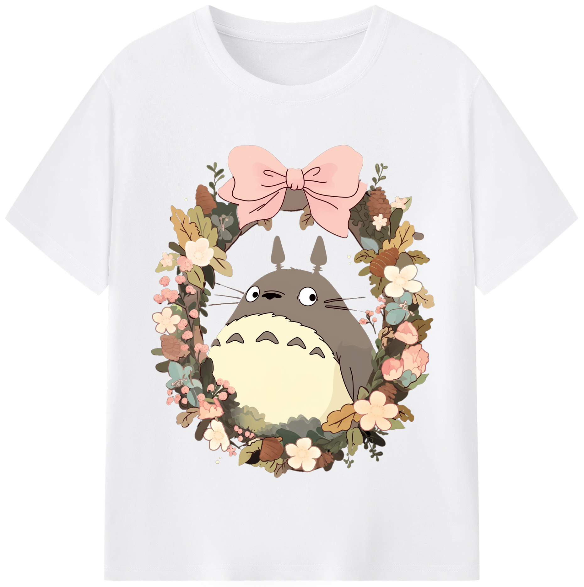 （画像用） となりのトトロ 草壁メイ 草壁サツキ My Neighbor Totoro Satsuki Kusakabe Mei Kusakabe 綿100％半袖Tシャツ（フロントプリント）