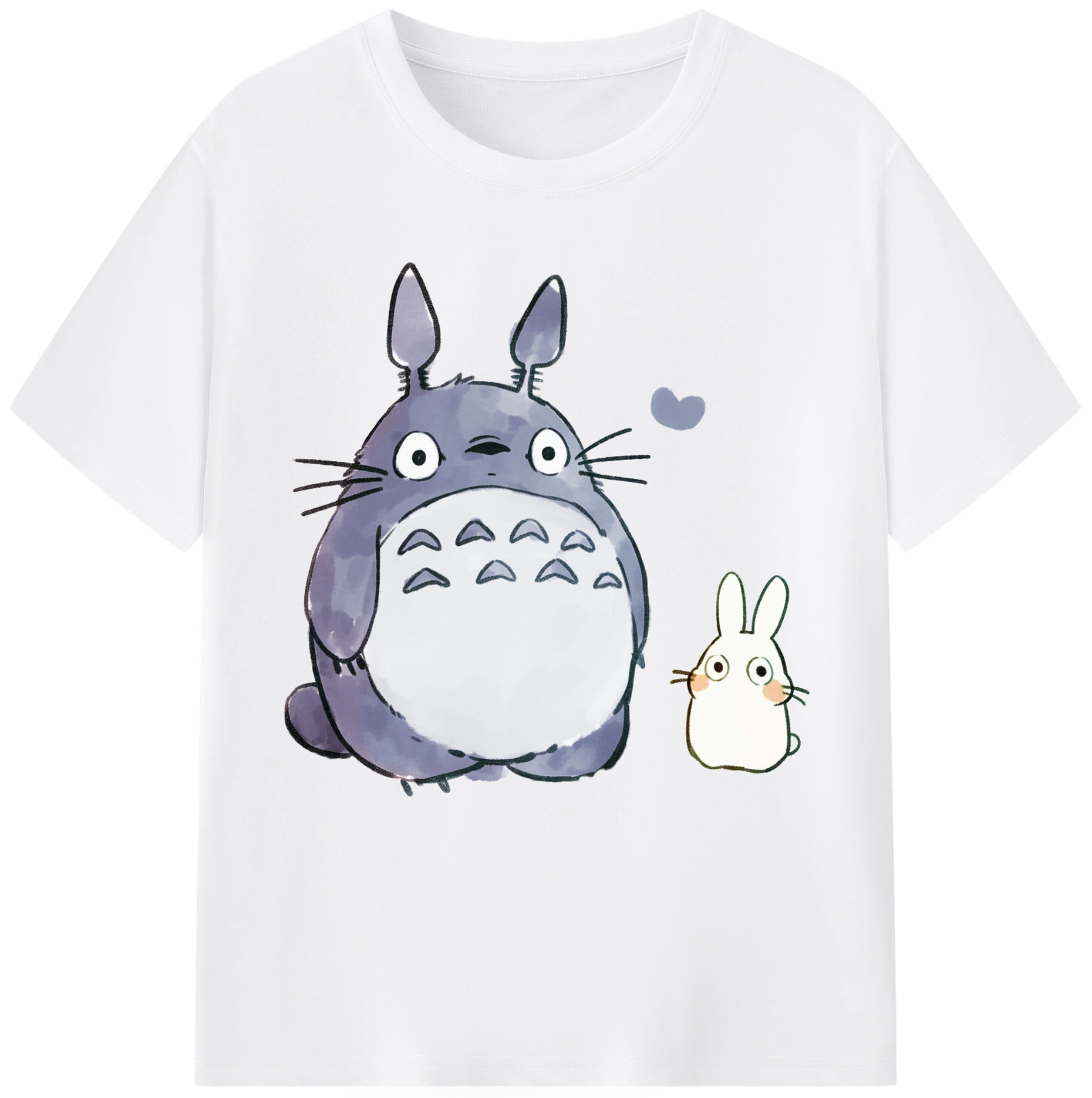 （画像用） となりのトトロ 草壁メイ 草壁サツキ My Neighbor Totoro Satsuki Kusakabe Mei Kusakabe 綿100％半袖Tシャツ（フロントプリント）