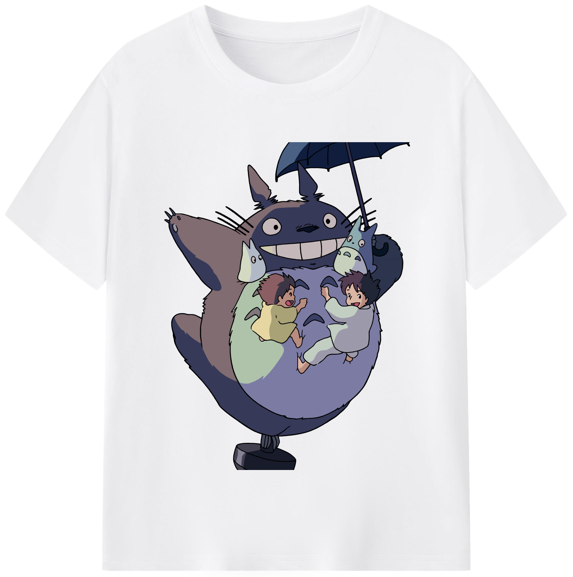 （画像用） となりのトトロ 草壁メイ 草壁サツキ My Neighbor Totoro Satsuki Kusakabe Mei Kusakabe 綿100％半袖Tシャツ（フロントプリント）