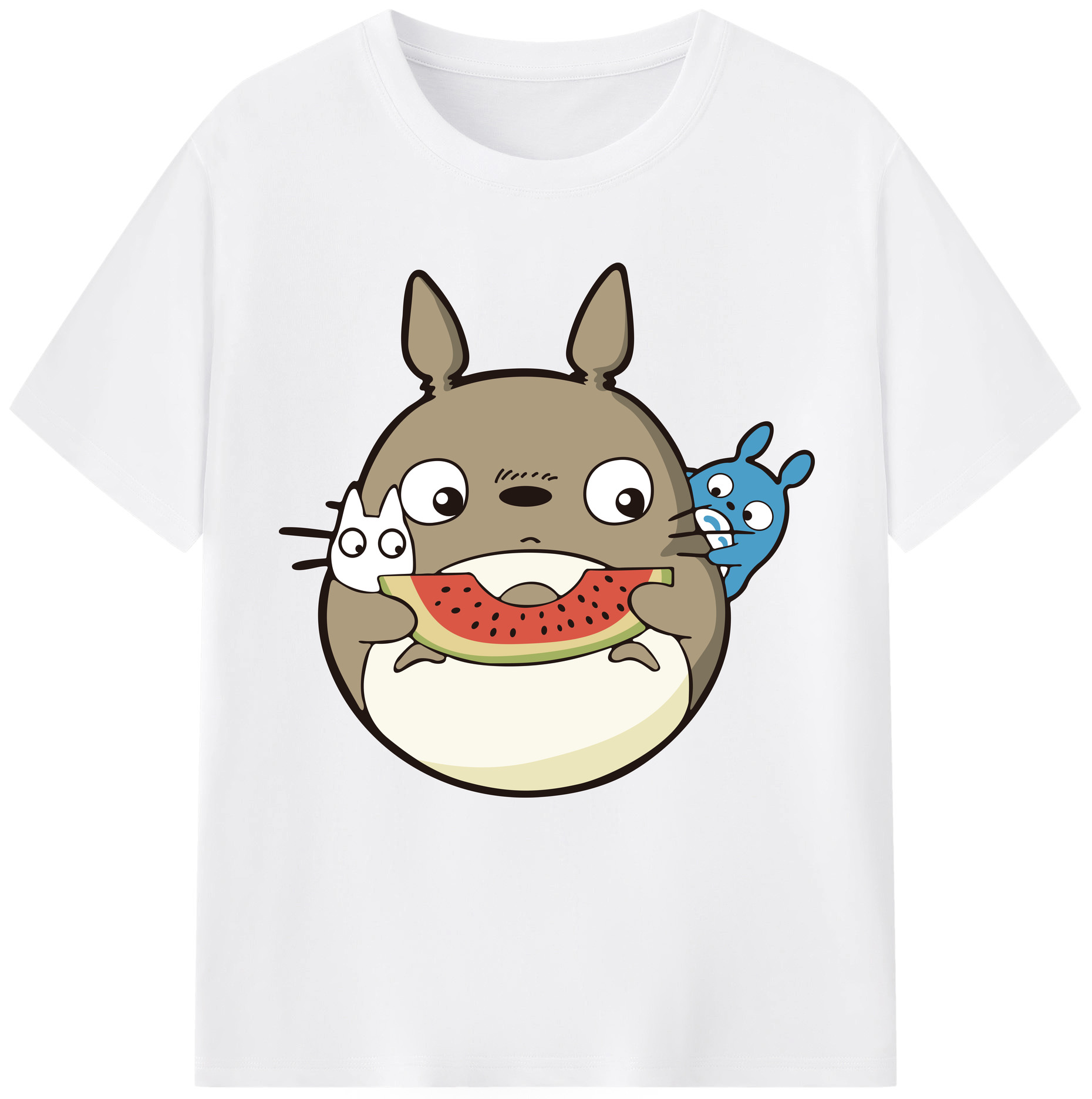 （画像用） となりのトトロ 草壁メイ 草壁サツキ My Neighbor Totoro Satsuki Kusakabe Mei Kusakabe 綿100％半袖Tシャツ（フロントプリント）