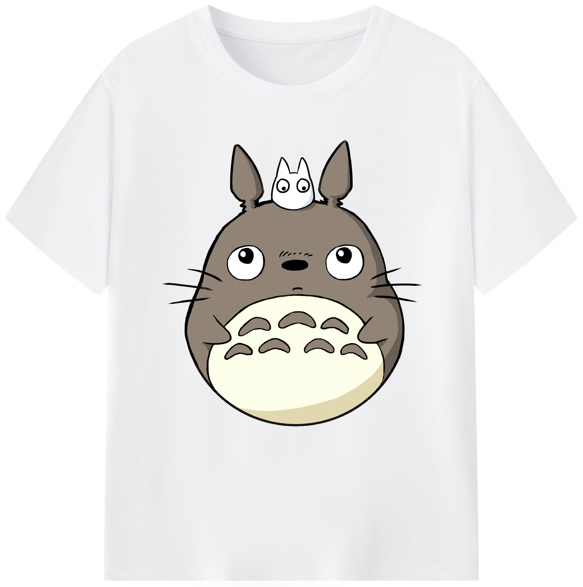 （画像用） となりのトトロ 草壁メイ 草壁サツキ My Neighbor Totoro Satsuki Kusakabe Mei Kusakabe 綿100％半袖Tシャツ（フロントプリント）