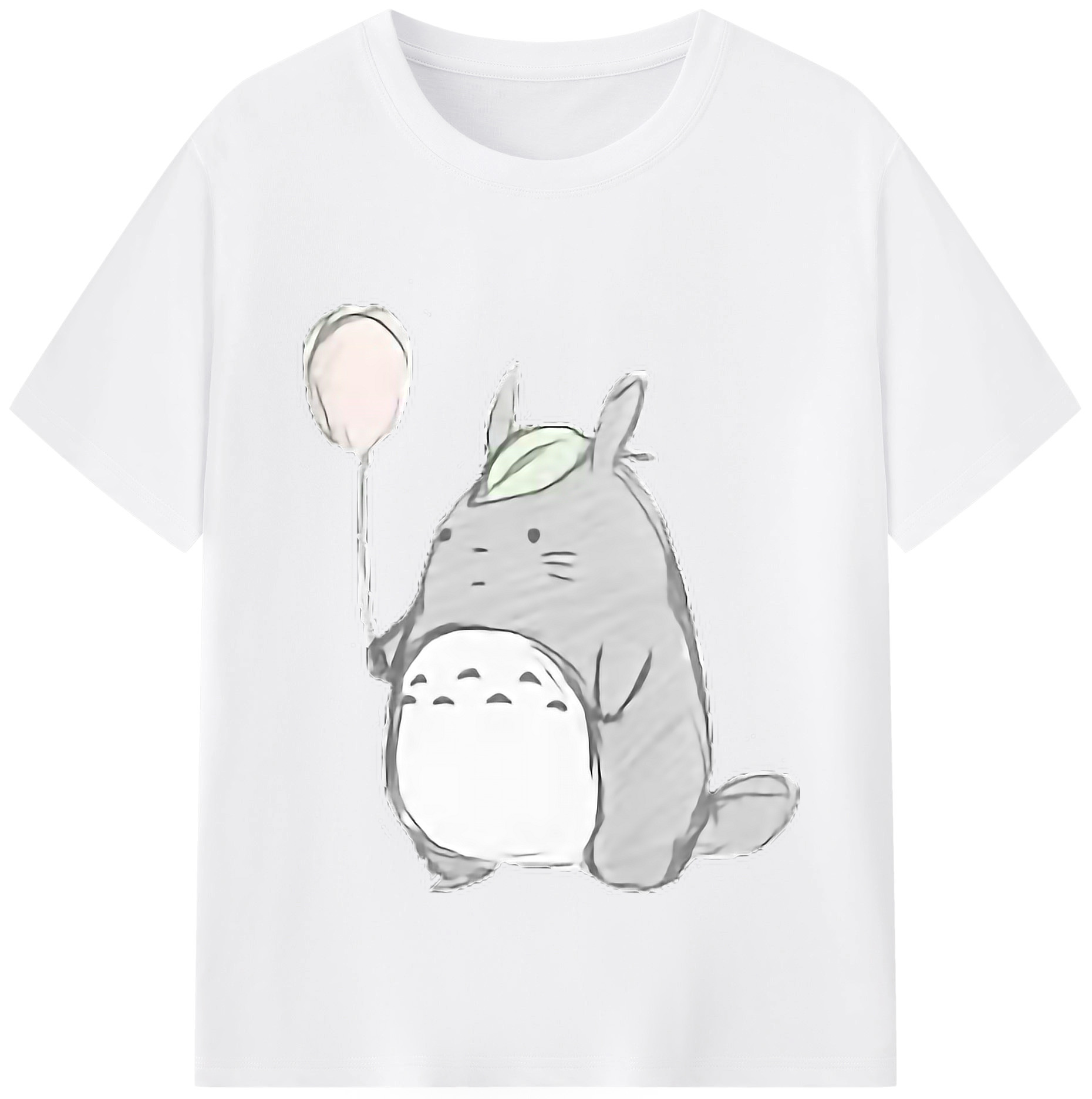 （画像用） となりのトトロ 草壁メイ 草壁サツキ My Neighbor Totoro Satsuki Kusakabe Mei Kusakabe 綿100％半袖Tシャツ（フロントプリント）