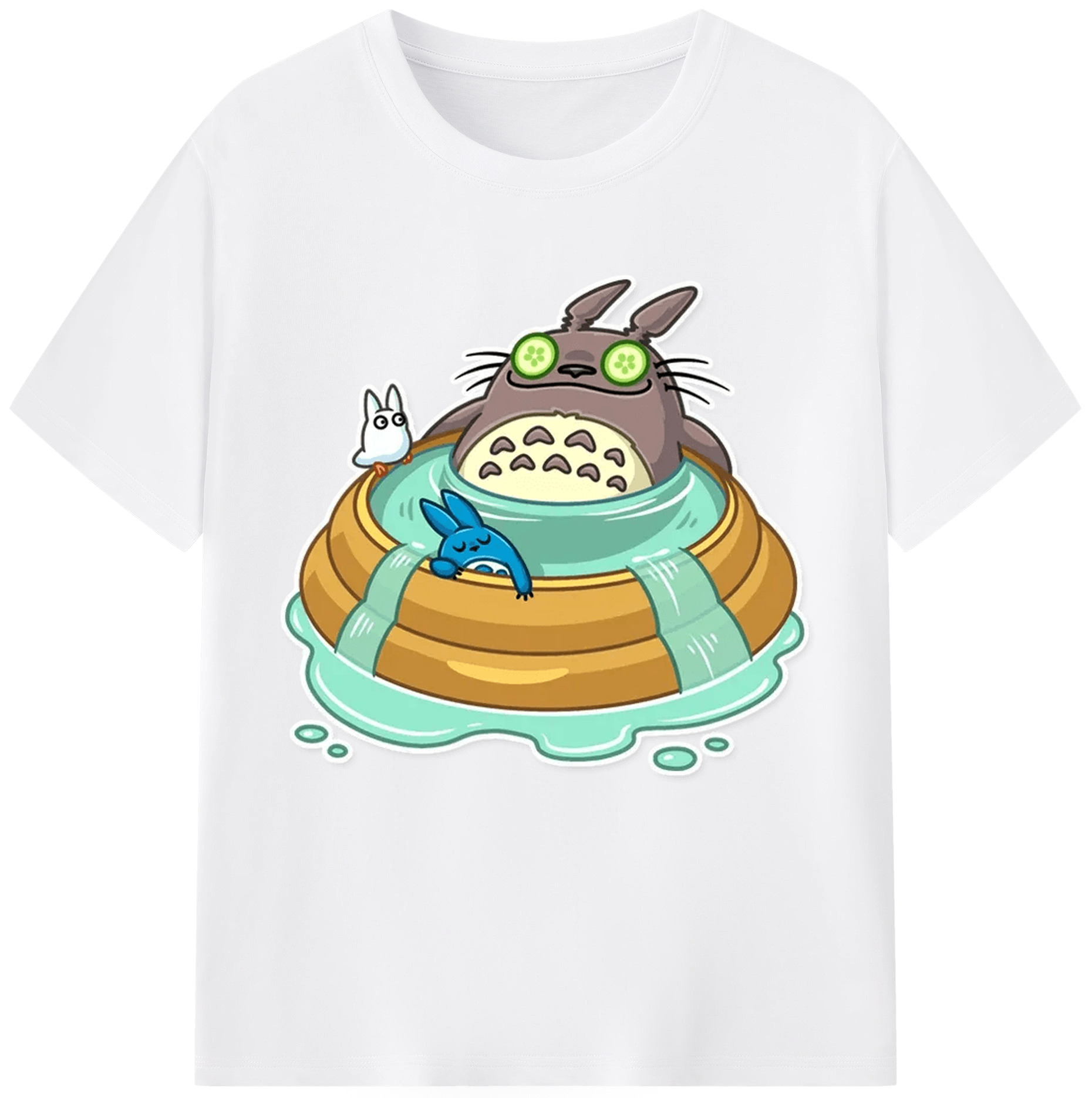 （画像用） となりのトトロ 草壁メイ 草壁サツキ My Neighbor Totoro Satsuki Kusakabe Mei Kusakabe 綿100％半袖Tシャツ（フロントプリント）