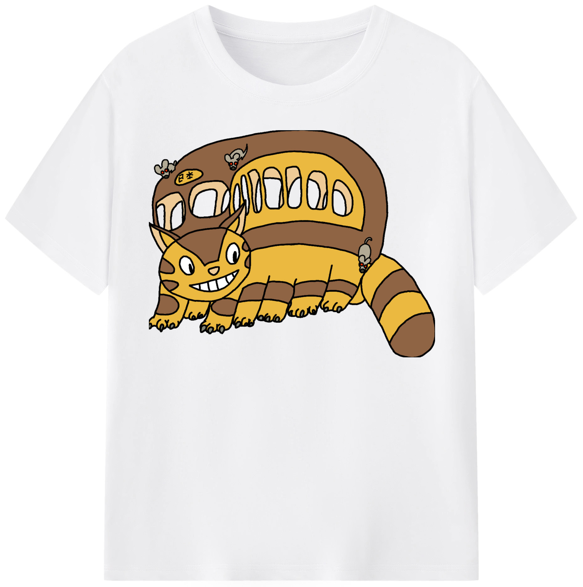 （画像用） となりのトトロ 草壁メイ 草壁サツキ My Neighbor Totoro Satsuki Kusakabe Mei Kusakabe 綿100％半袖Tシャツ（フロントプリント）