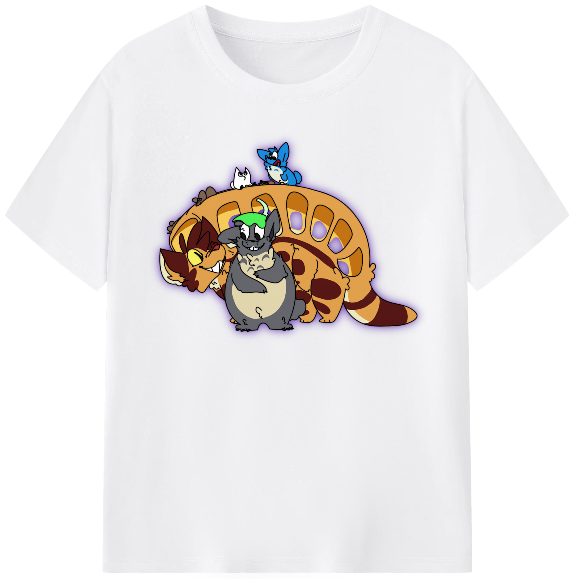 （画像用） となりのトトロ 草壁メイ 草壁サツキ My Neighbor Totoro Satsuki Kusakabe Mei Kusakabe 綿100％半袖Tシャツ（フロントプリント）