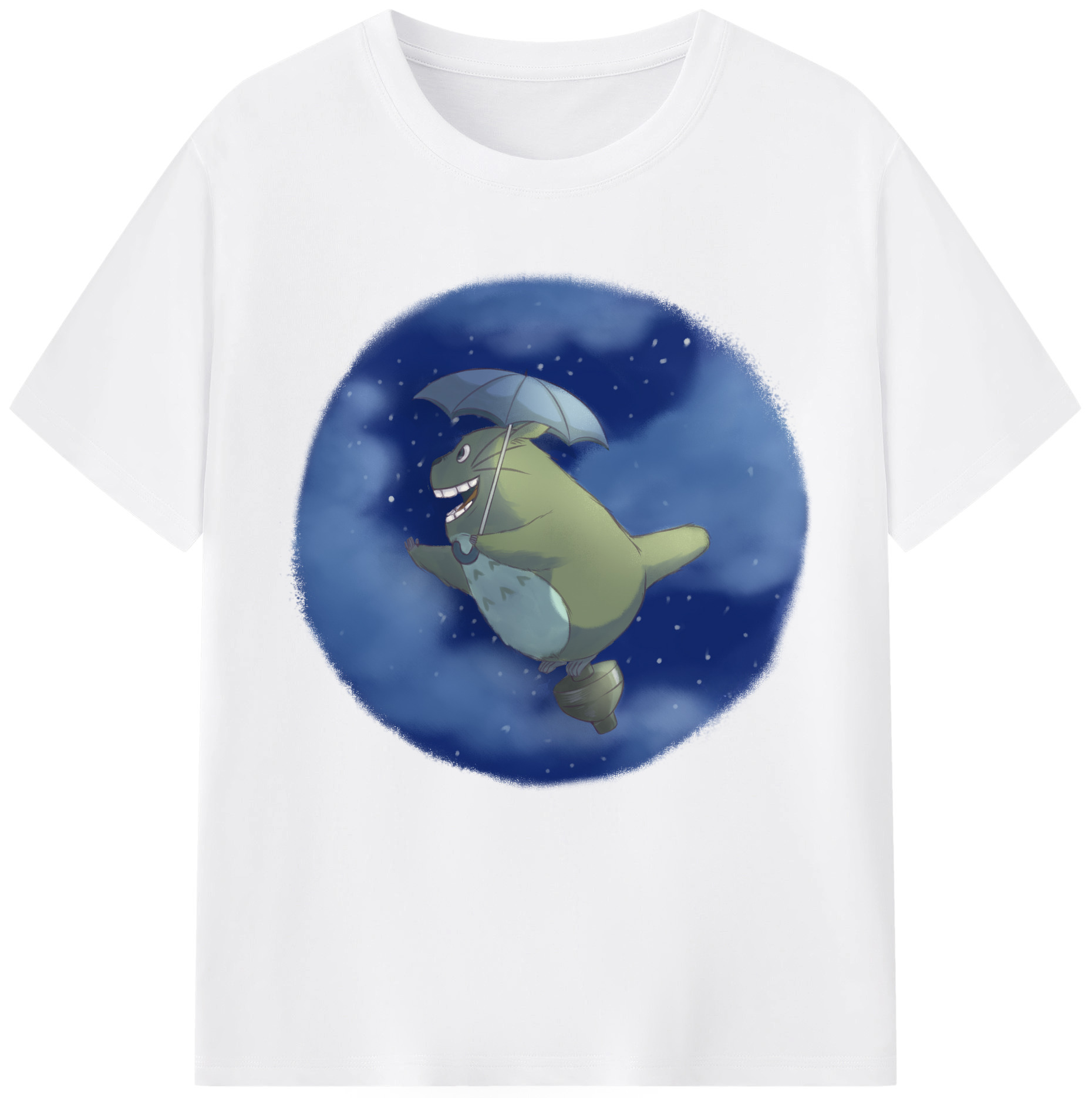 （画像用） となりのトトロ 草壁メイ 草壁サツキ My Neighbor Totoro Satsuki Kusakabe Mei Kusakabe 綿100％半袖Tシャツ（フロントプリント）