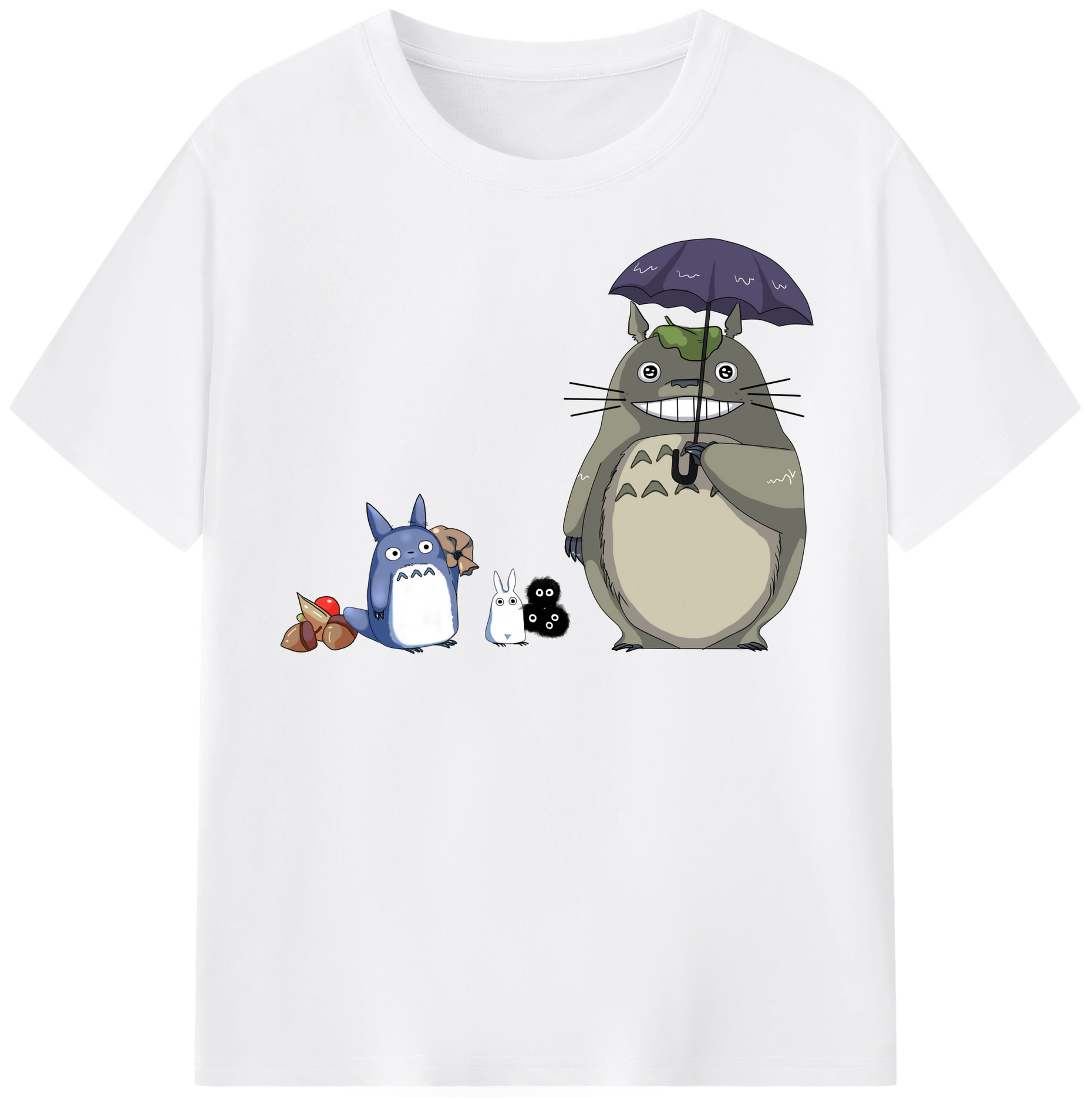 （画像用） となりのトトロ 草壁メイ 草壁サツキ My Neighbor Totoro Satsuki Kusakabe Mei Kusakabe 綿100％半袖Tシャツ（フロントプリント）