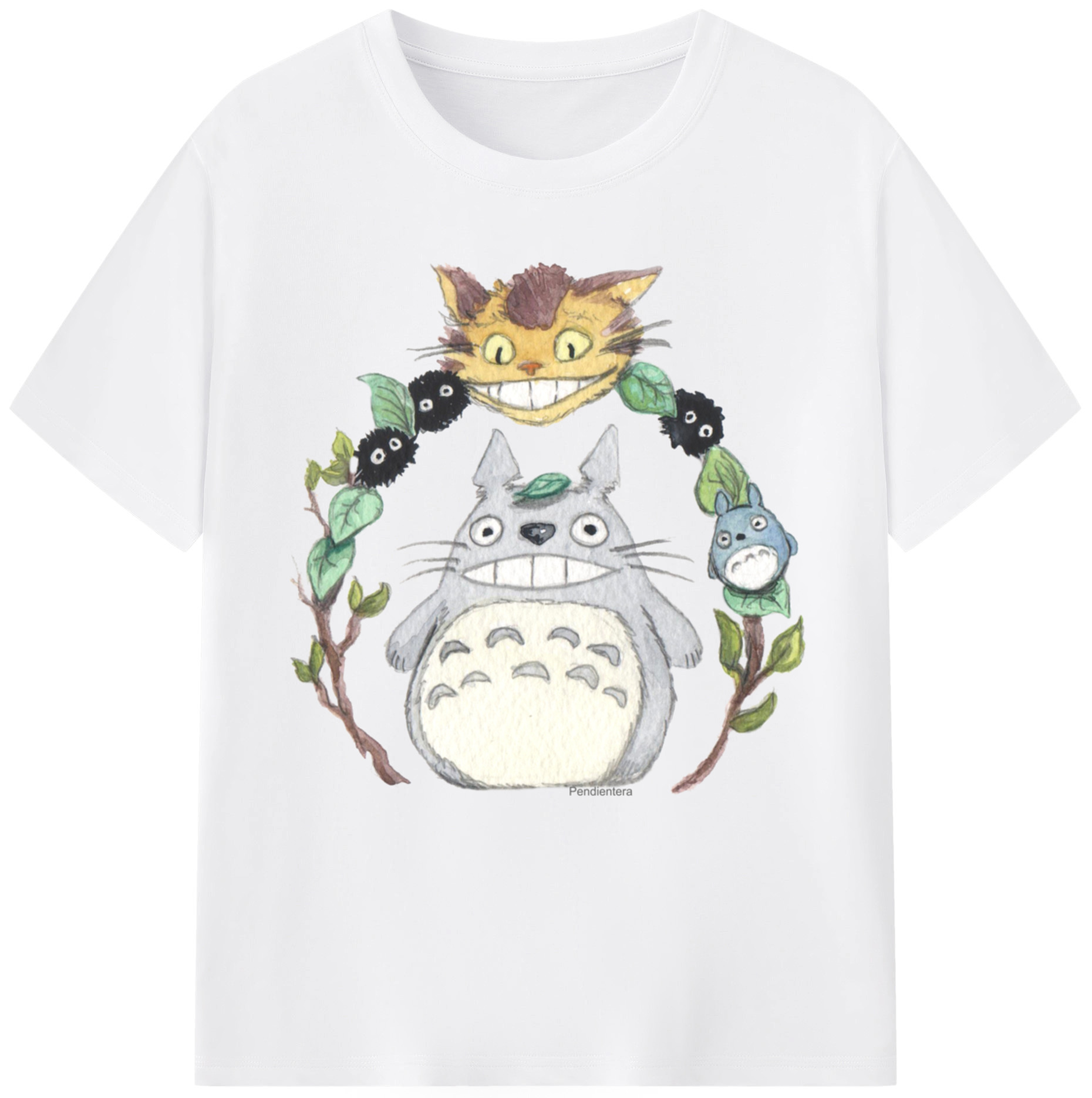 （画像用） となりのトトロ 草壁メイ 草壁サツキ My Neighbor Totoro Satsuki Kusakabe Mei Kusakabe 綿100％半袖Tシャツ（フロントプリント）