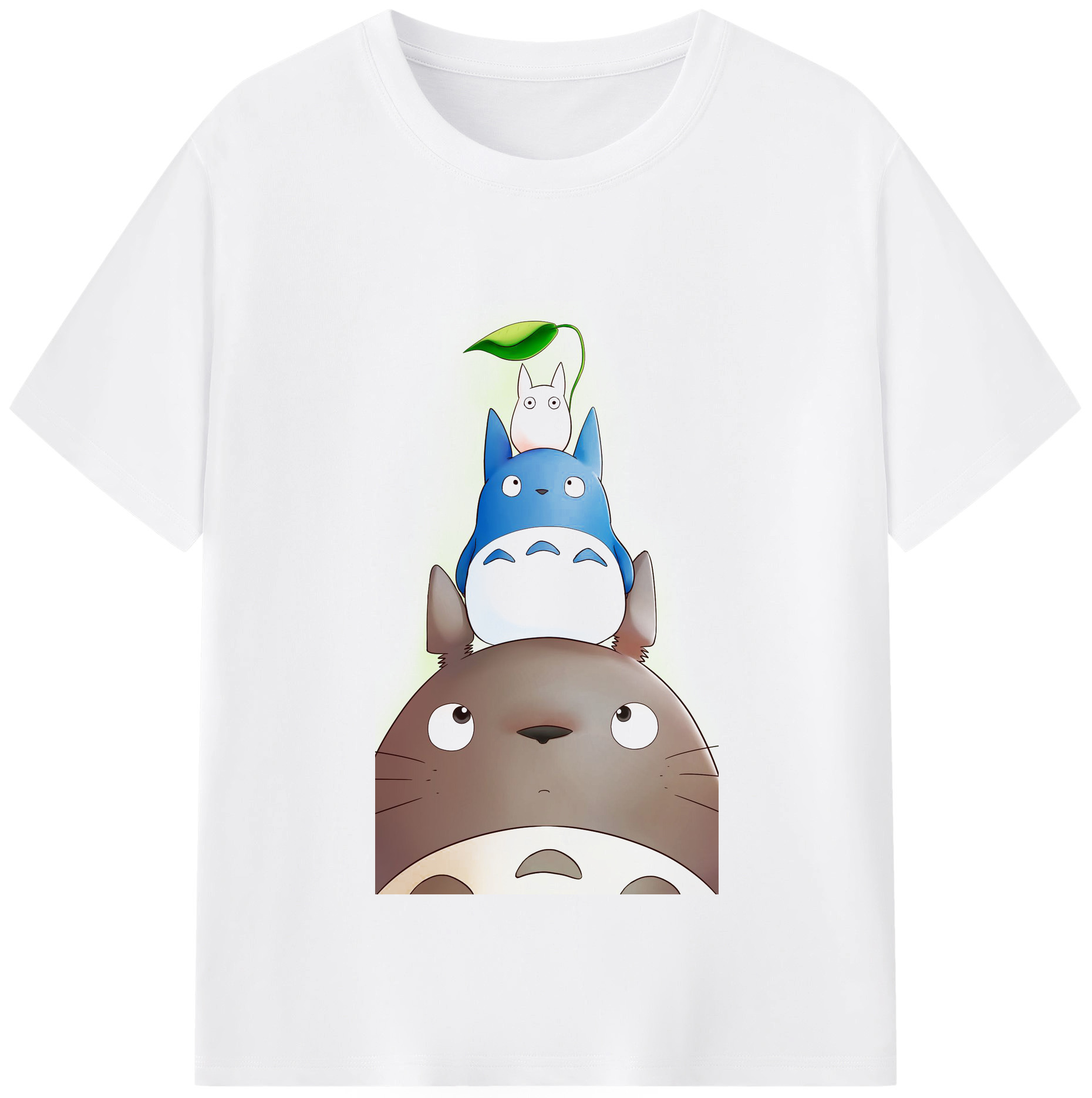 （画像用） となりのトトロ 草壁メイ 草壁サツキ My Neighbor Totoro Satsuki Kusakabe Mei Kusakabe 綿100％半袖Tシャツ（フロントプリント）