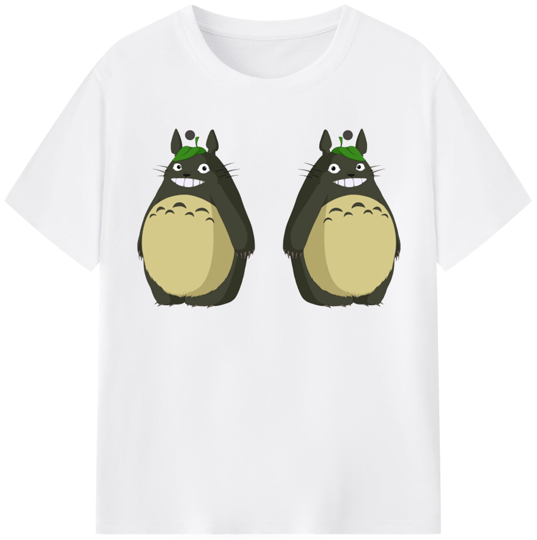 （画像用） となりのトトロ 草壁メイ 草壁サツキ My Neighbor Totoro Satsuki Kusakabe Mei Kusakabe 綿100％半袖Tシャツ（フロントプリント）