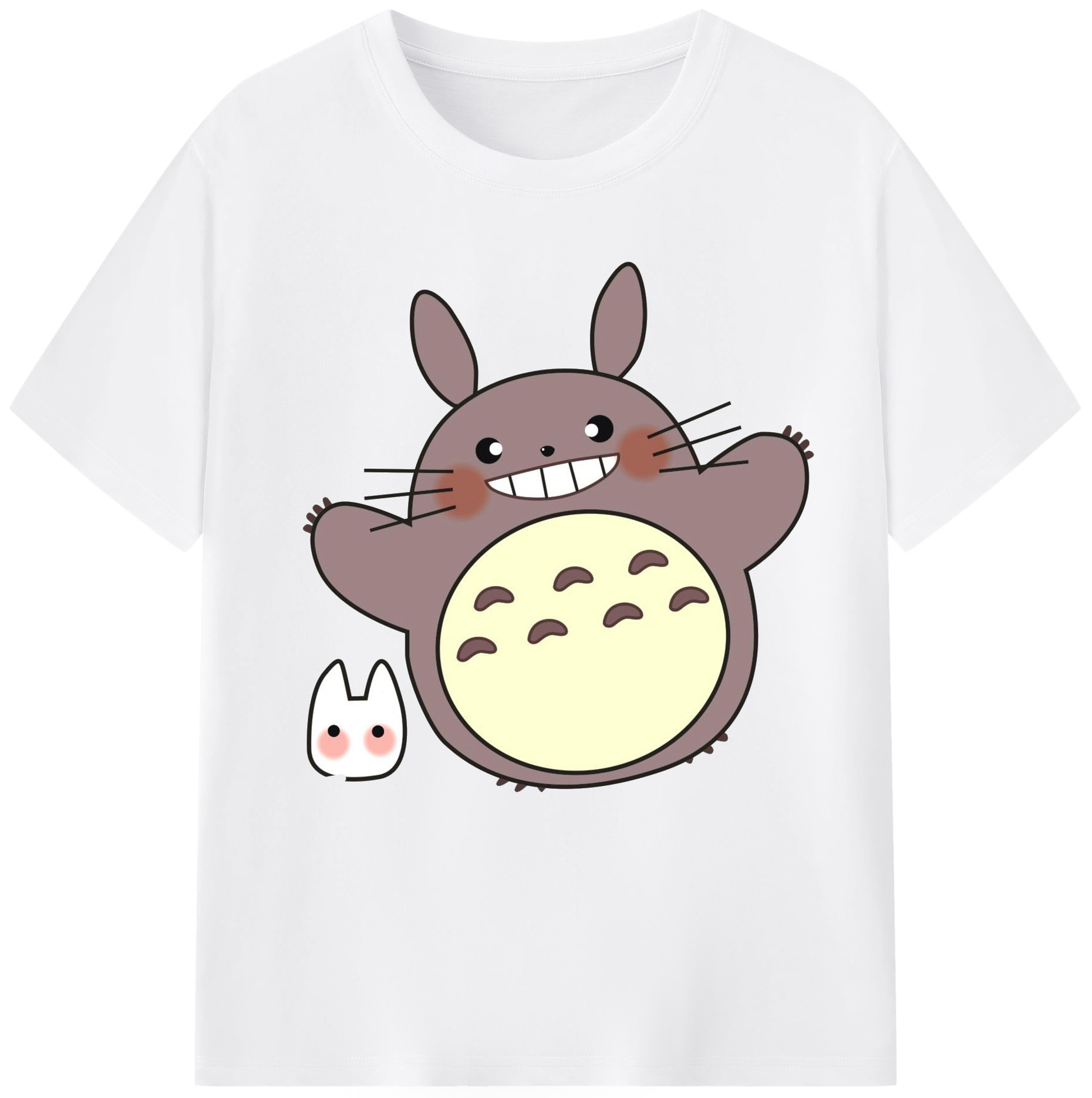 （画像用） となりのトトロ 草壁メイ 草壁サツキ My Neighbor Totoro Satsuki Kusakabe Mei Kusakabe 綿100％半袖Tシャツ（フロントプリント）