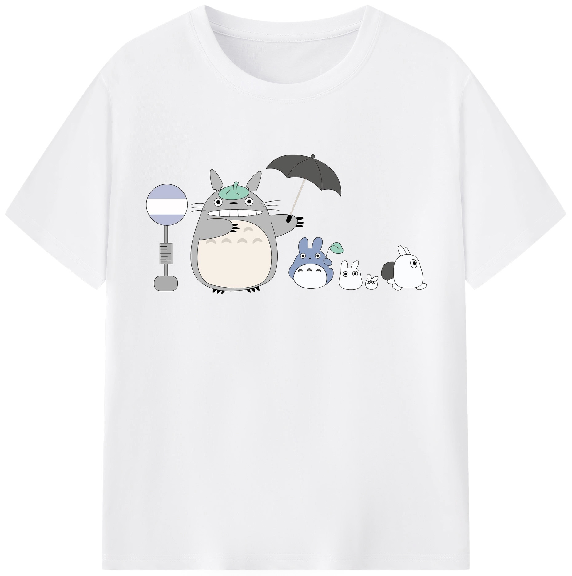 （画像用） となりのトトロ 草壁メイ 草壁サツキ My Neighbor Totoro Satsuki Kusakabe Mei Kusakabe 綿100％半袖Tシャツ（フロントプリント）