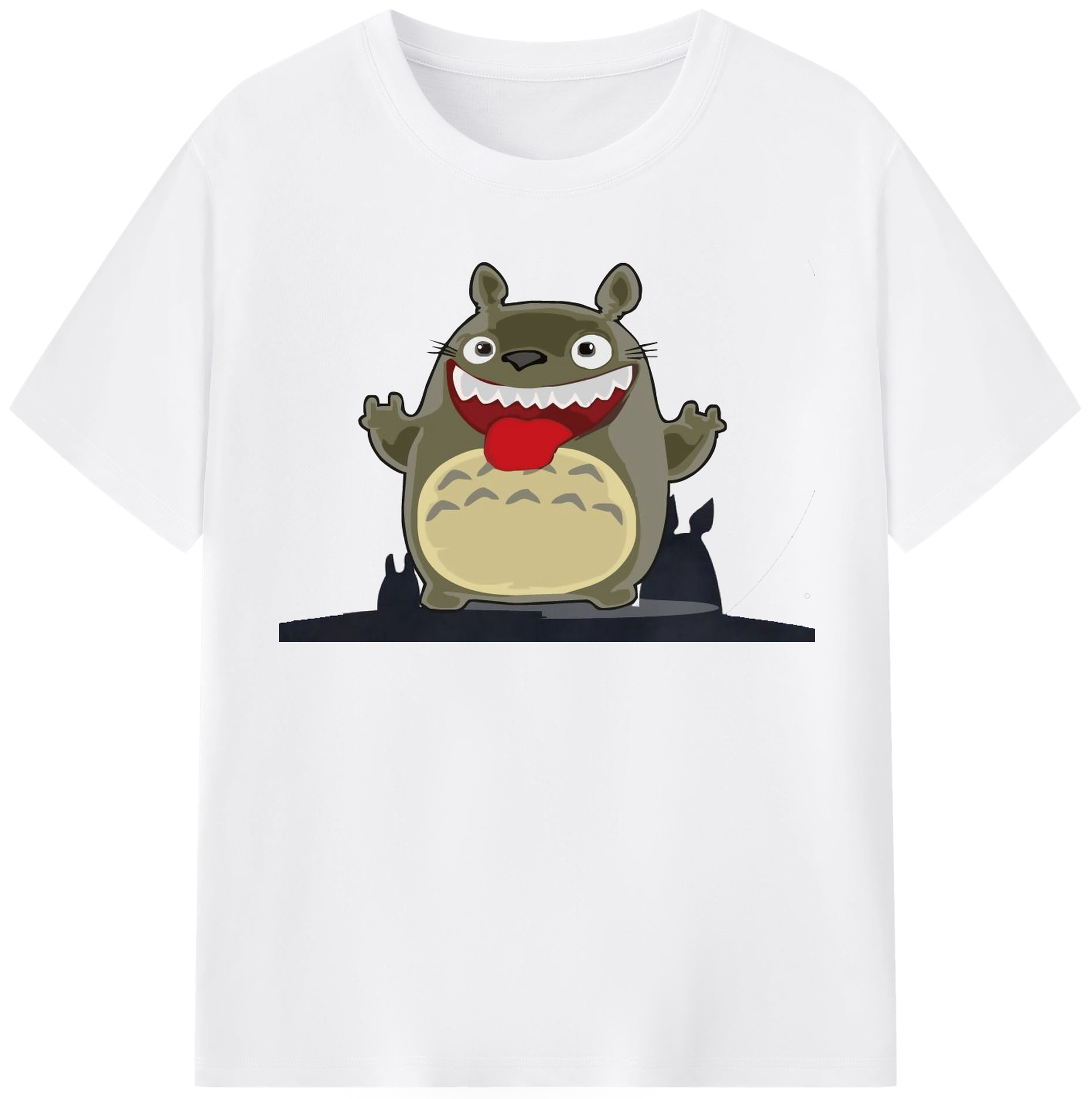 （画像用） となりのトトロ 草壁メイ 草壁サツキ My Neighbor Totoro Satsuki Kusakabe Mei Kusakabe 綿100％半袖Tシャツ（フロントプリント）