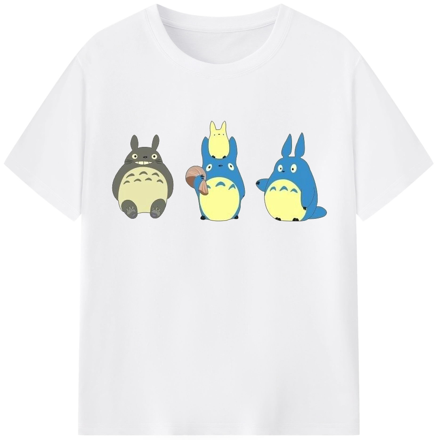 （画像用） となりのトトロ 草壁メイ 草壁サツキ My Neighbor Totoro Satsuki Kusakabe Mei Kusakabe 綿100％半袖Tシャツ（フロントプリント）