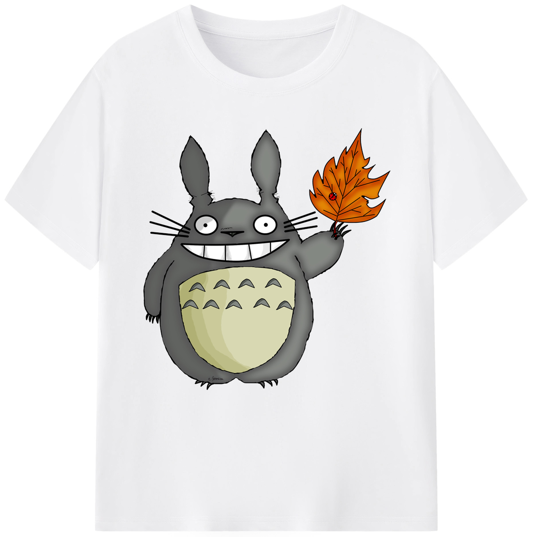 （画像用） となりのトトロ 草壁メイ 草壁サツキ My Neighbor Totoro Satsuki Kusakabe Mei Kusakabe 綿100％半袖Tシャツ（フロントプリント）