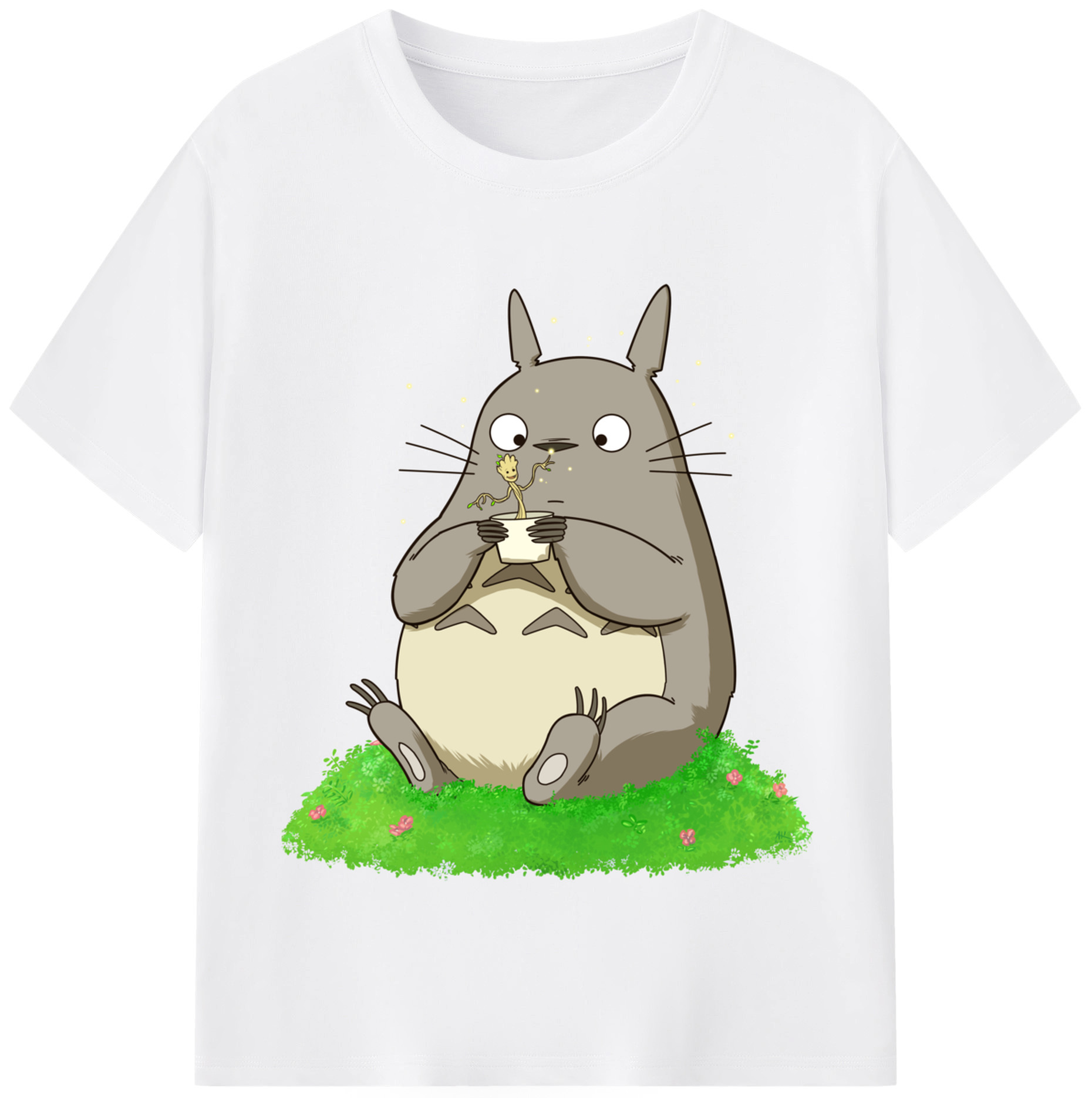 （画像用） となりのトトロ 草壁メイ 草壁サツキ My Neighbor Totoro Satsuki Kusakabe Mei Kusakabe 綿100％半袖Tシャツ（フロントプリント）