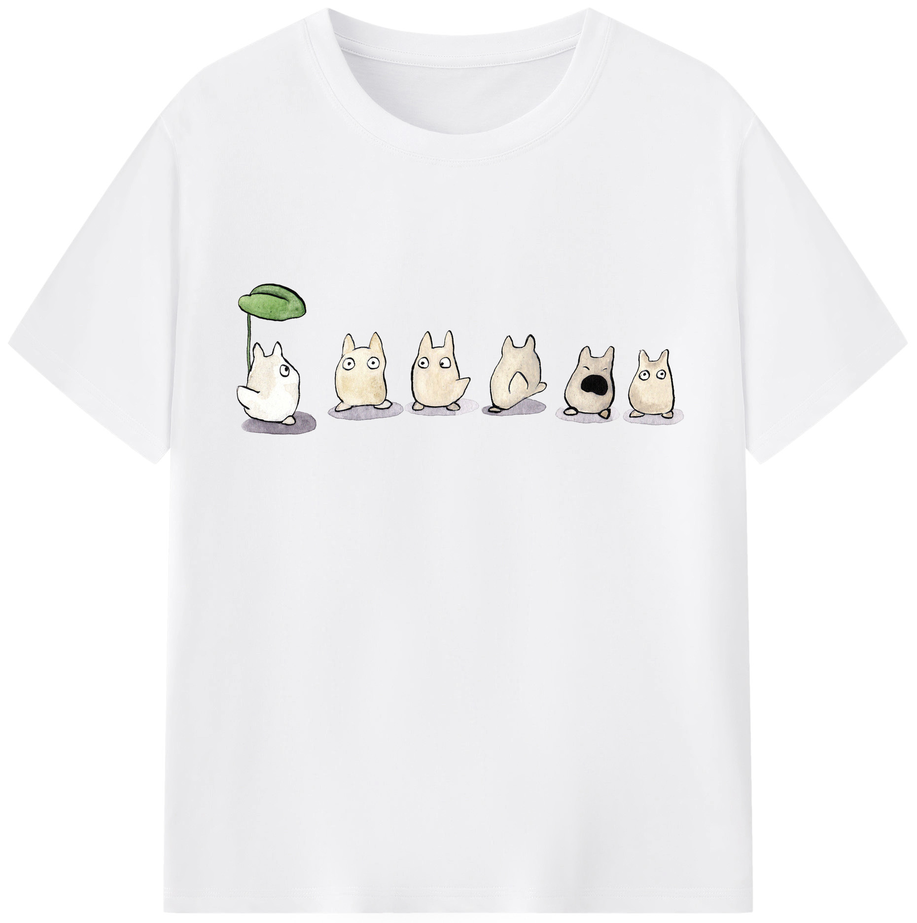 （画像用） となりのトトロ 草壁メイ 草壁サツキ My Neighbor Totoro Satsuki Kusakabe Mei Kusakabe 綿100％半袖Tシャツ（フロントプリント）