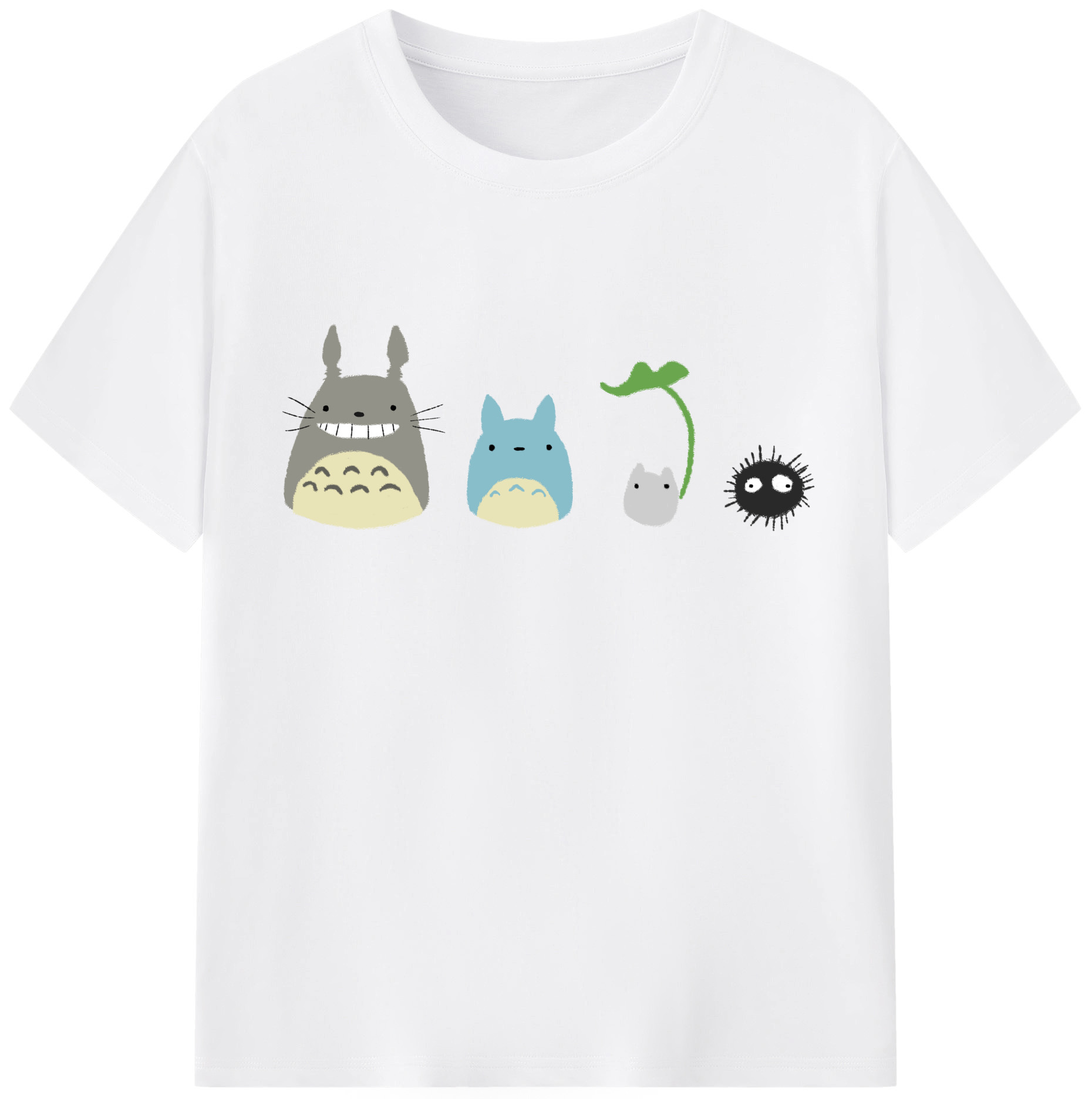 （画像用） となりのトトロ 草壁メイ 草壁サツキ My Neighbor Totoro Satsuki Kusakabe Mei Kusakabe 綿100％半袖Tシャツ（フロントプリント）