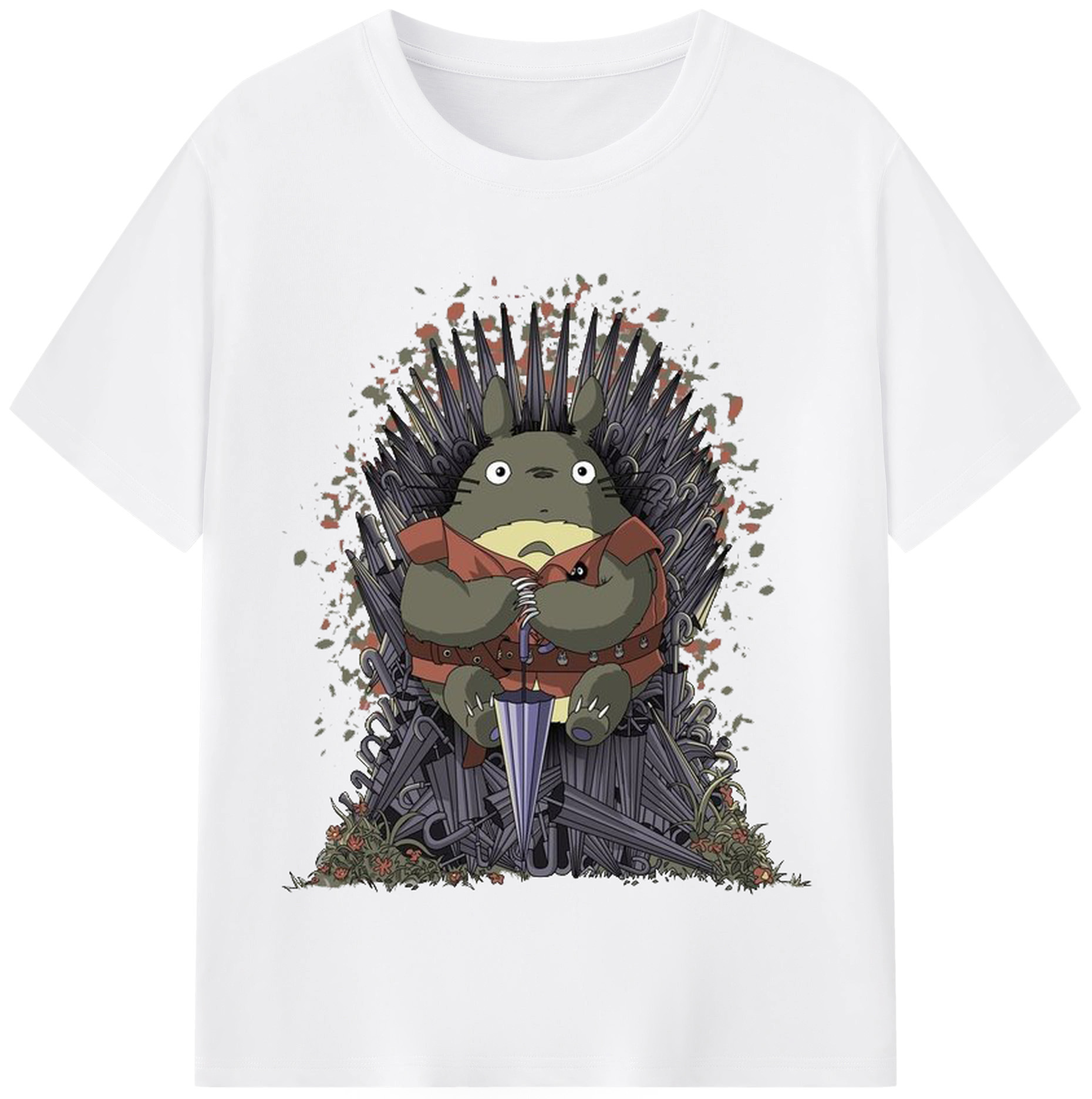 （画像用） となりのトトロ 草壁メイ 草壁サツキ My Neighbor Totoro Satsuki Kusakabe Mei Kusakabe 綿100％半袖Tシャツ（フロントプリント）