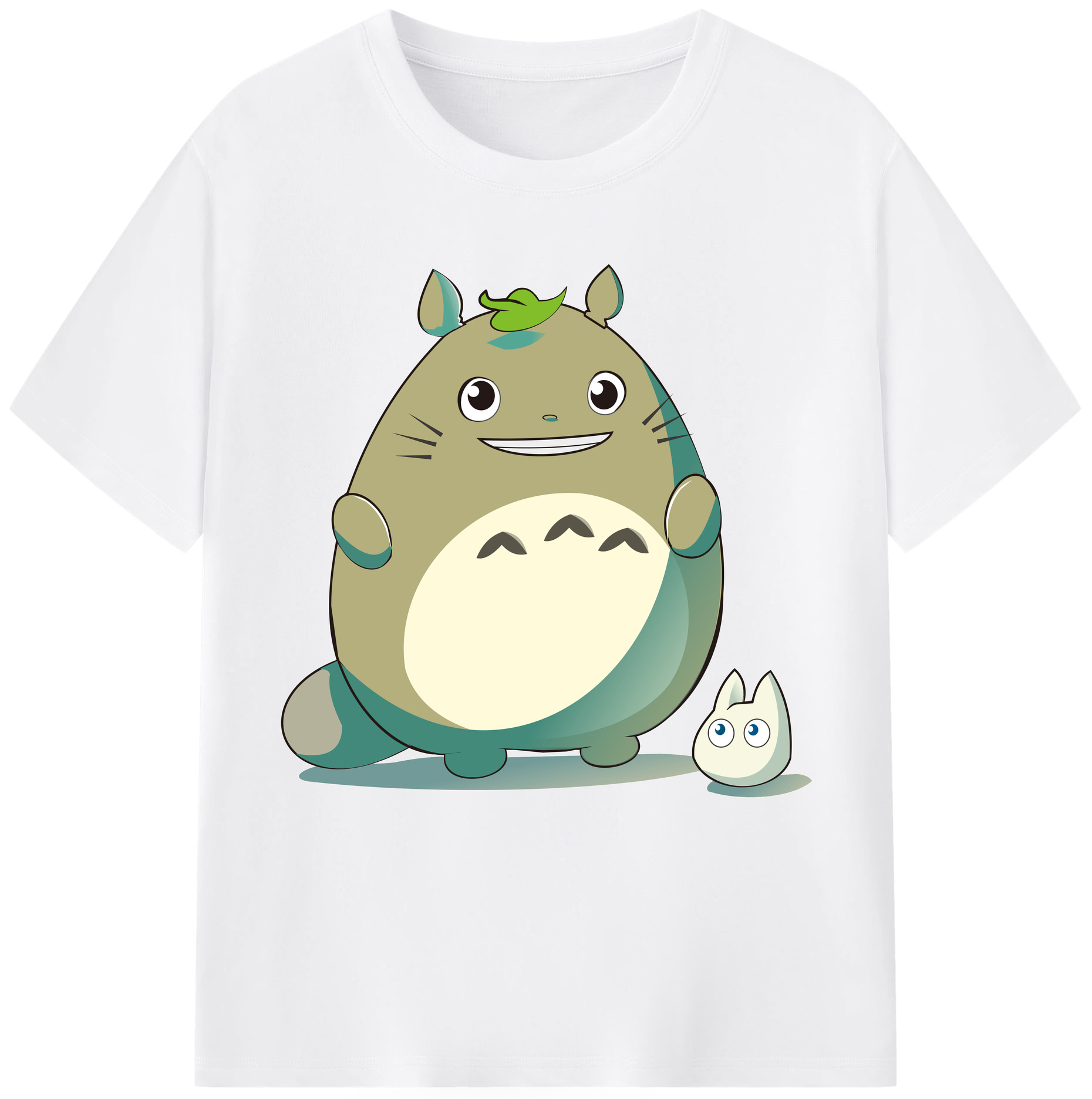 （画像用） となりのトトロ 草壁メイ 草壁サツキ My Neighbor Totoro Satsuki Kusakabe Mei Kusakabe 綿100％半袖Tシャツ（フロントプリント）