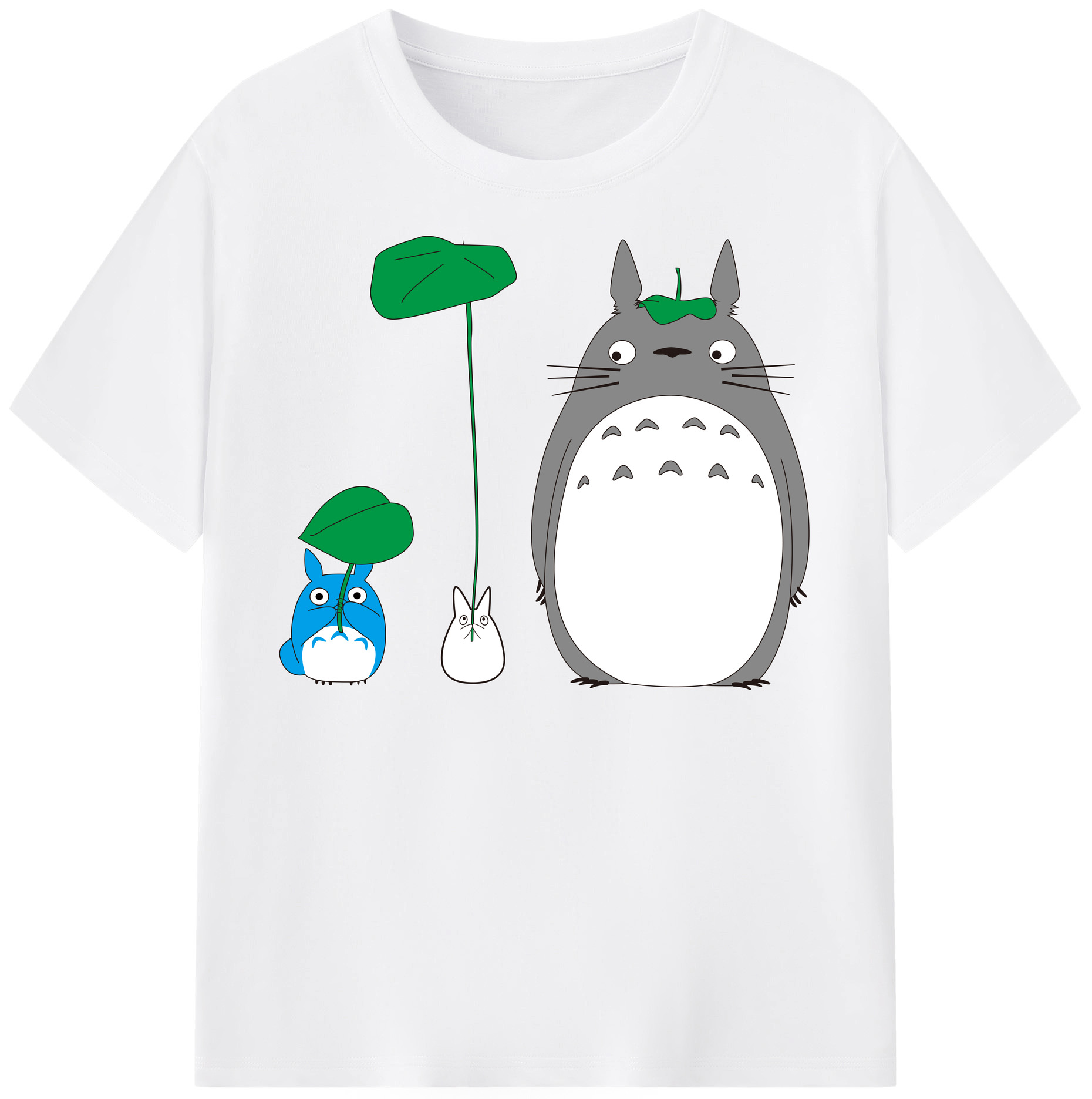 （画像用） となりのトトロ 草壁メイ 草壁サツキ My Neighbor Totoro Satsuki Kusakabe Mei Kusakabe 綿100％半袖Tシャツ（フロントプリント）