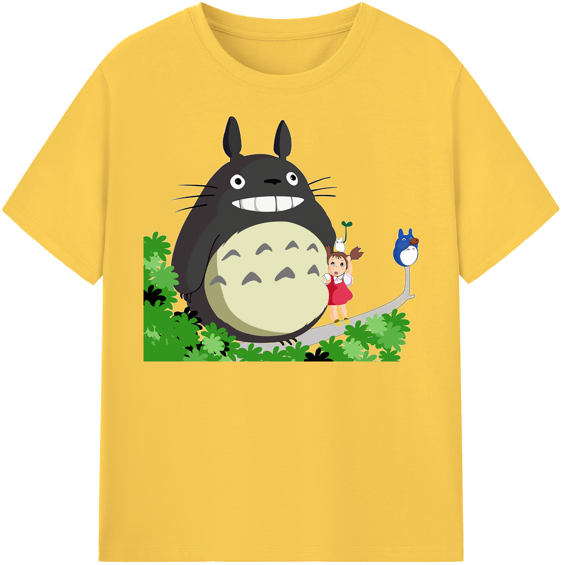 （画像用） となりのトトロ 草壁メイ 草壁サツキ My Neighbor Totoro Satsuki Kusakabe Mei Kusakabe 綿100％半袖Tシャツ（フロントプリント）