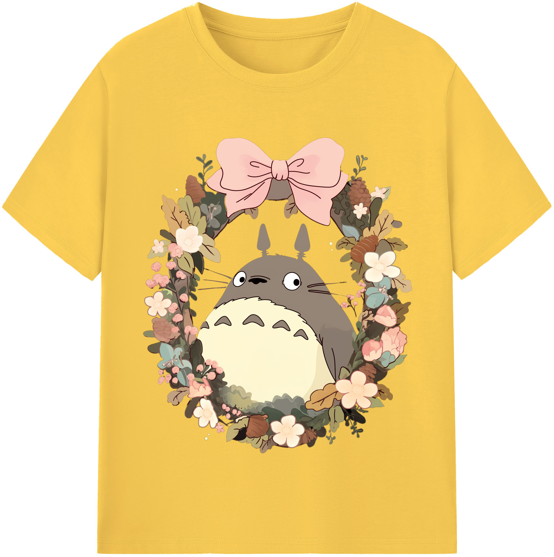 （画像用） となりのトトロ 草壁メイ 草壁サツキ My Neighbor Totoro Satsuki Kusakabe Mei Kusakabe 綿100％半袖Tシャツ（フロントプリント）