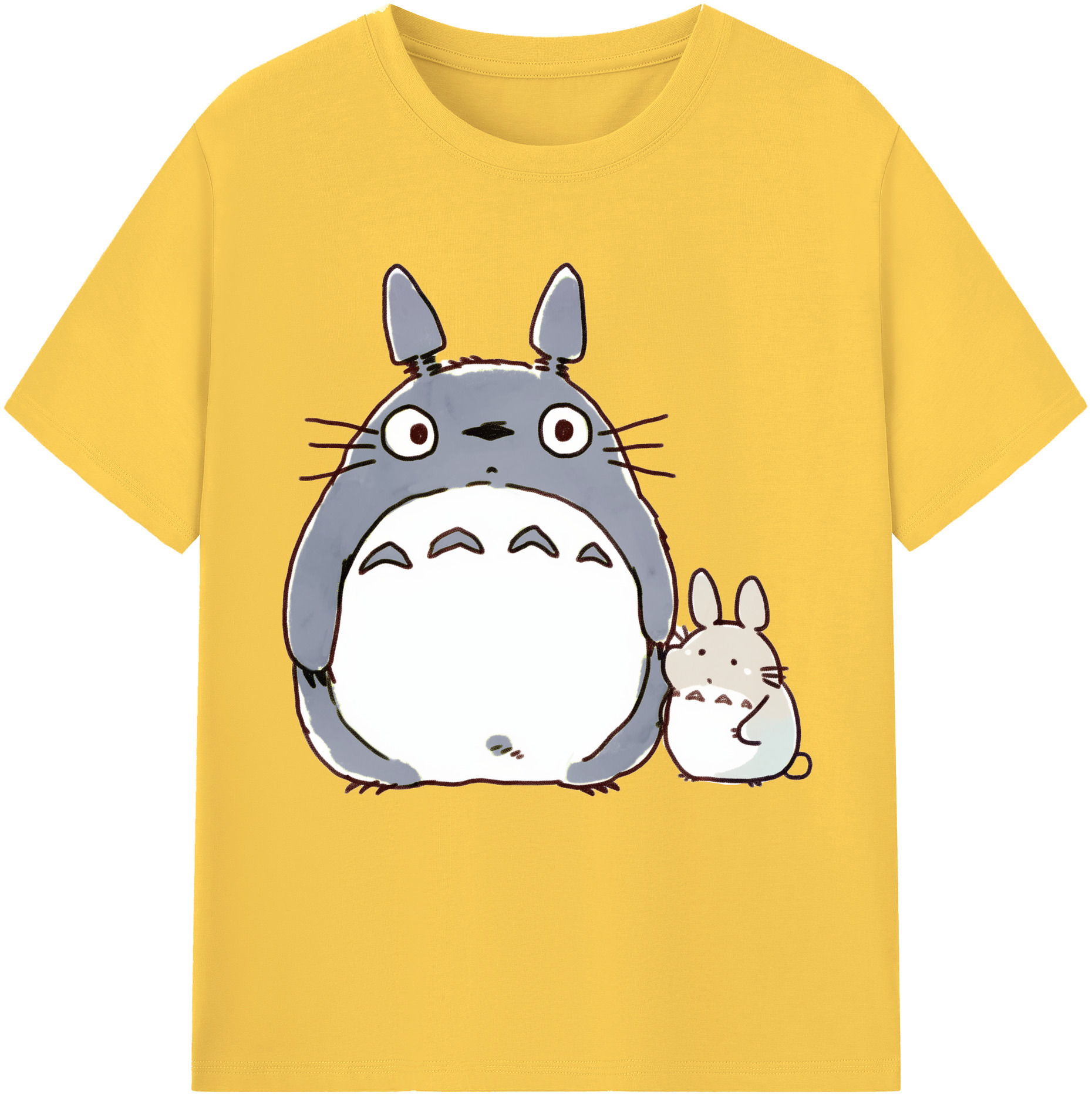 （画像用） となりのトトロ 草壁メイ 草壁サツキ My Neighbor Totoro Satsuki Kusakabe Mei Kusakabe 綿100％半袖Tシャツ（フロントプリント）