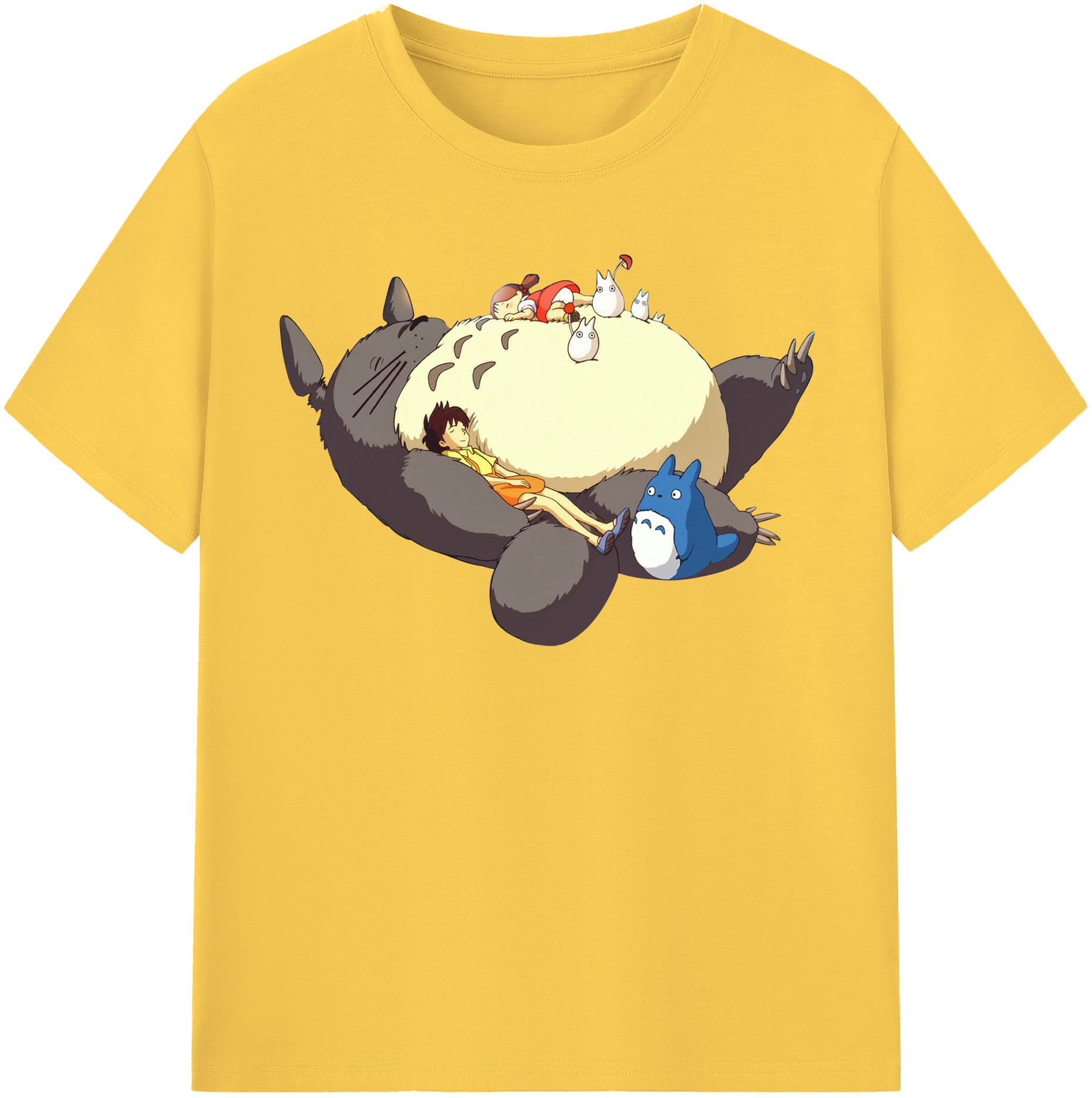 （画像用） となりのトトロ 草壁メイ 草壁サツキ My Neighbor Totoro Satsuki Kusakabe Mei Kusakabe 綿100％半袖Tシャツ（フロントプリント）