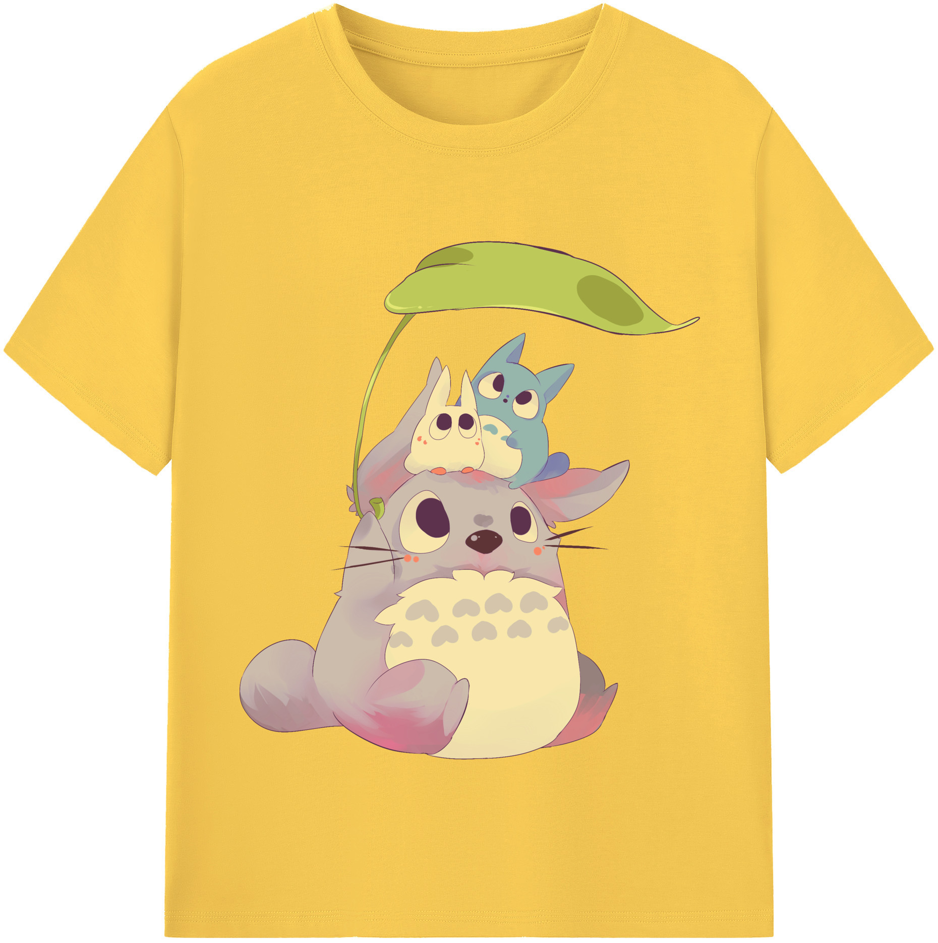 （画像用） となりのトトロ 草壁メイ 草壁サツキ My Neighbor Totoro Satsuki Kusakabe Mei Kusakabe 綿100％半袖Tシャツ（フロントプリント）