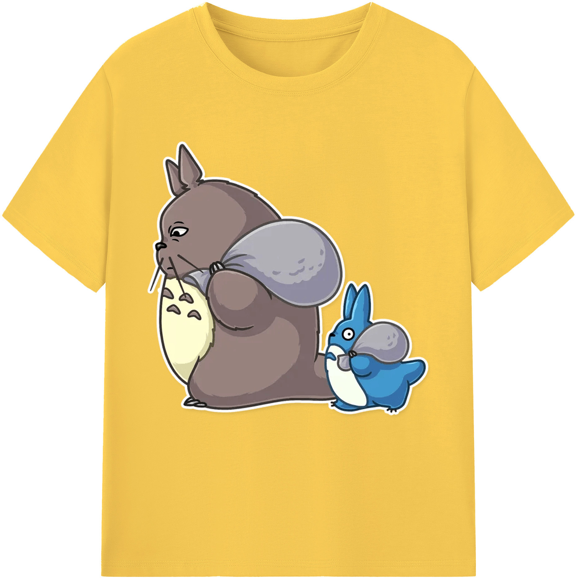（画像用） となりのトトロ 草壁メイ 草壁サツキ My Neighbor Totoro Satsuki Kusakabe Mei Kusakabe 綿100％半袖Tシャツ（フロントプリント）