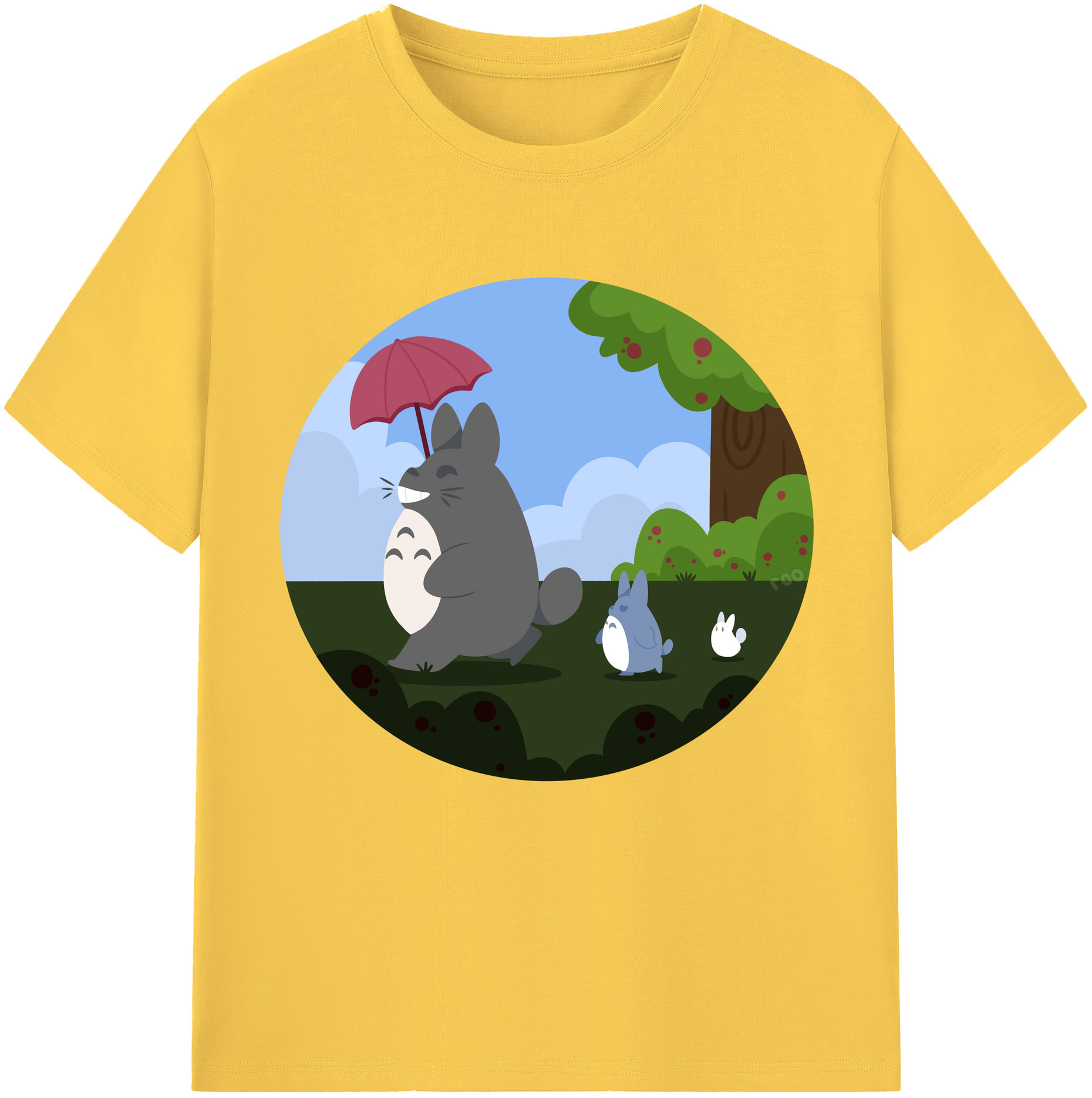 （画像用） となりのトトロ 草壁メイ 草壁サツキ My Neighbor Totoro Satsuki Kusakabe Mei Kusakabe 綿100％半袖Tシャツ（フロントプリント）
