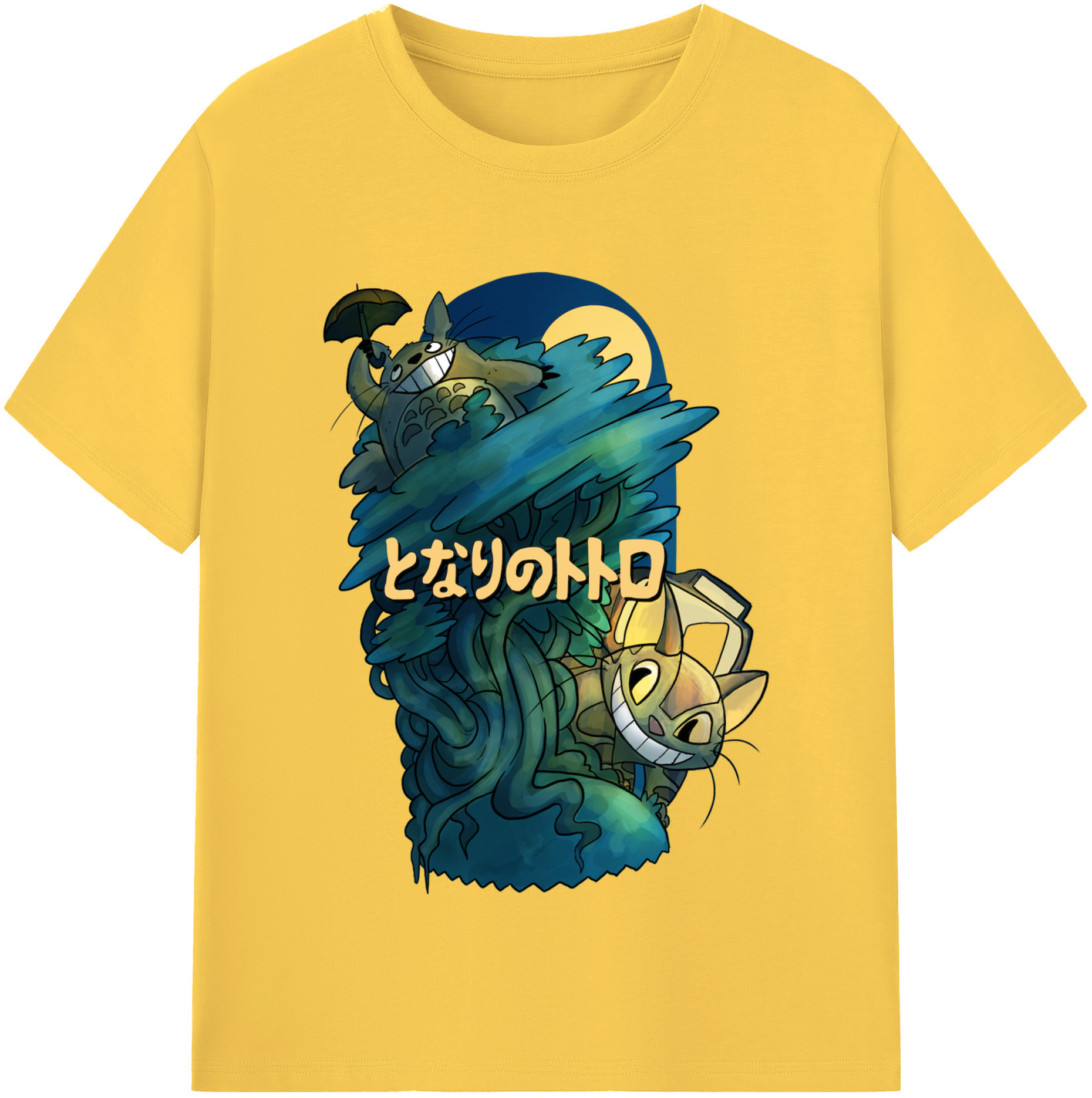 （画像用） となりのトトロ 草壁メイ 草壁サツキ My Neighbor Totoro Satsuki Kusakabe Mei Kusakabe 綿100％半袖Tシャツ（フロントプリント）