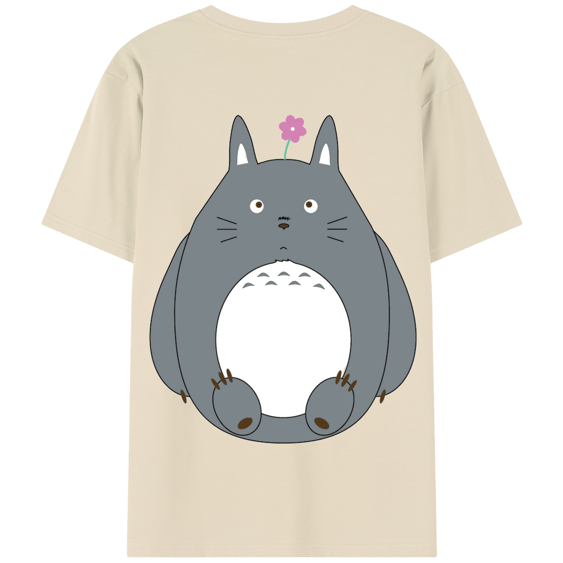 （画像用） となりのトトロ 草壁メイ 草壁サツキ My Neighbor Totoro Satsuki Kusakabe Mei Kusakabe 綿100％半袖Tシャツ（背面プリント）