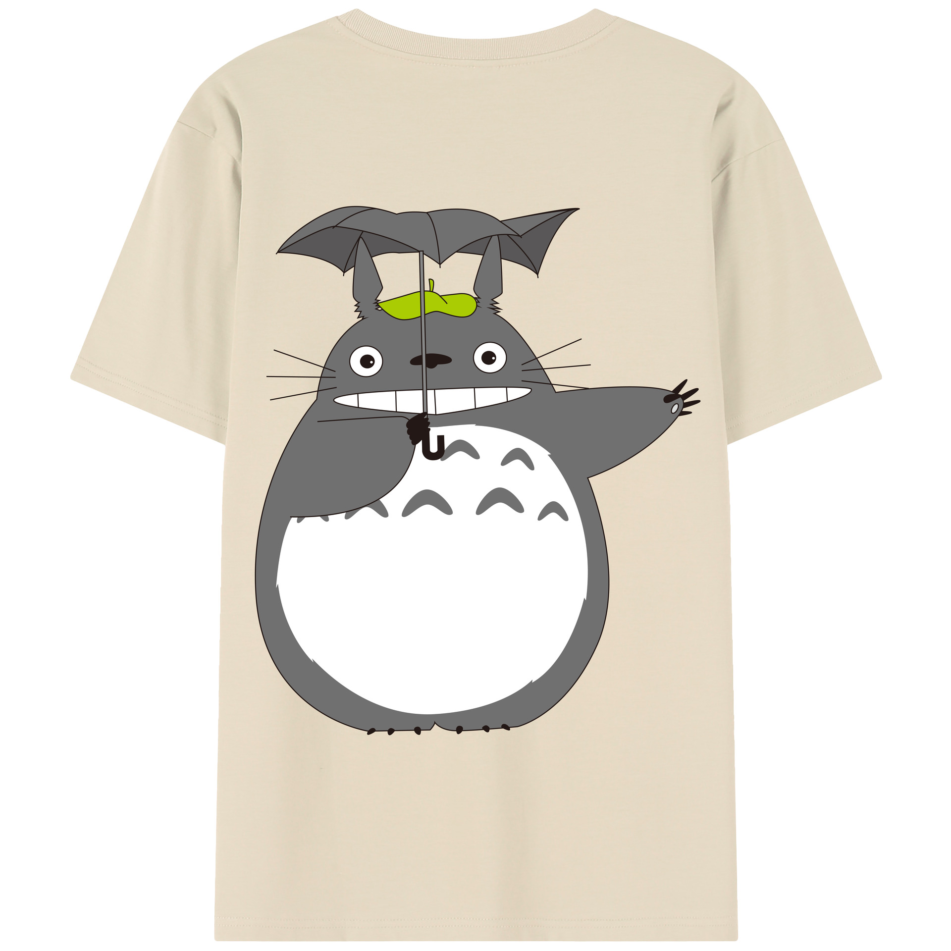 （画像用） となりのトトロ 草壁メイ 草壁サツキ My Neighbor Totoro Satsuki Kusakabe Mei Kusakabe 綿100％半袖Tシャツ（背面プリント）