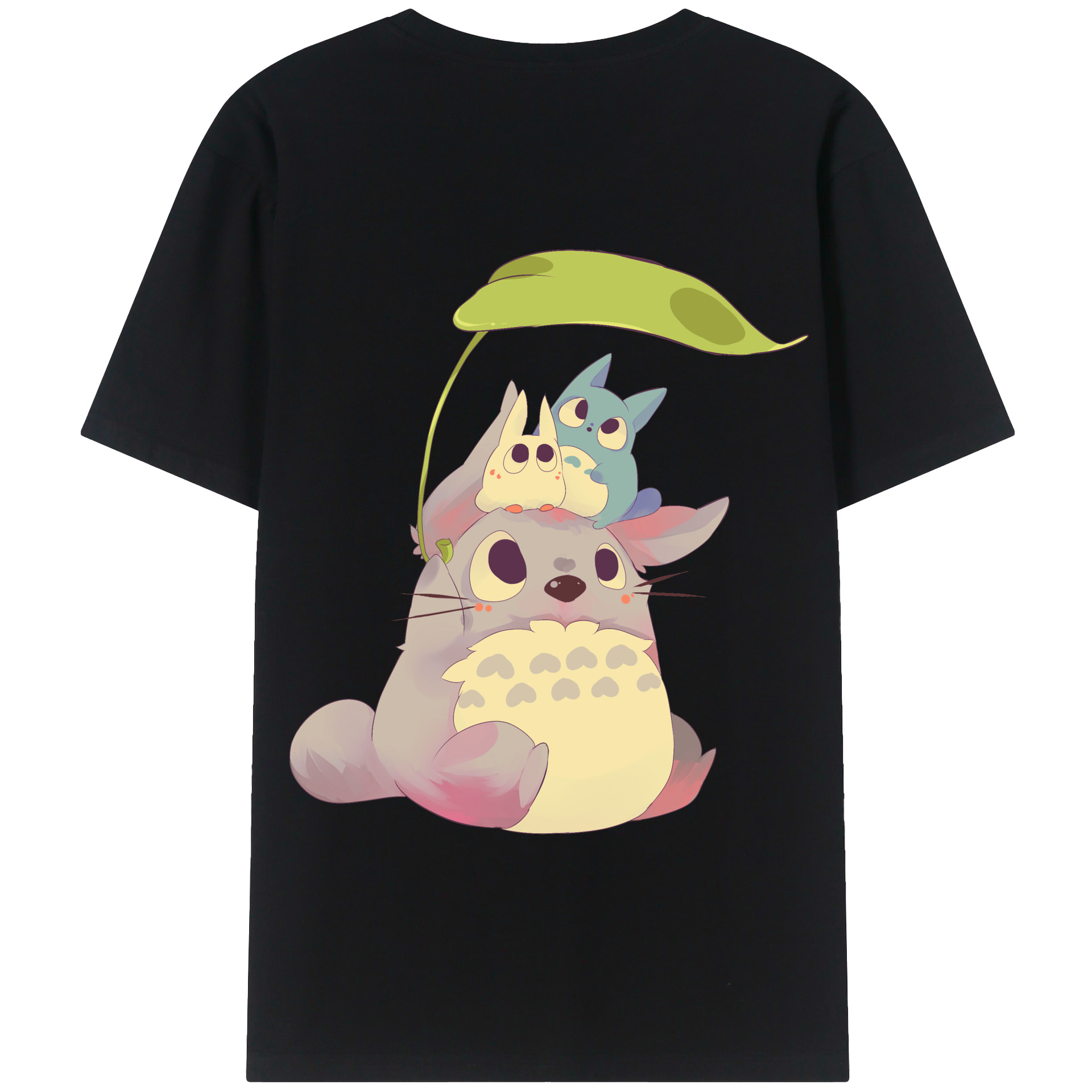 （画像用） となりのトトロ 草壁メイ 草壁サツキ My Neighbor Totoro Satsuki Kusakabe Mei Kusakabe 綿100％半袖Tシャツ（背面プリント）
