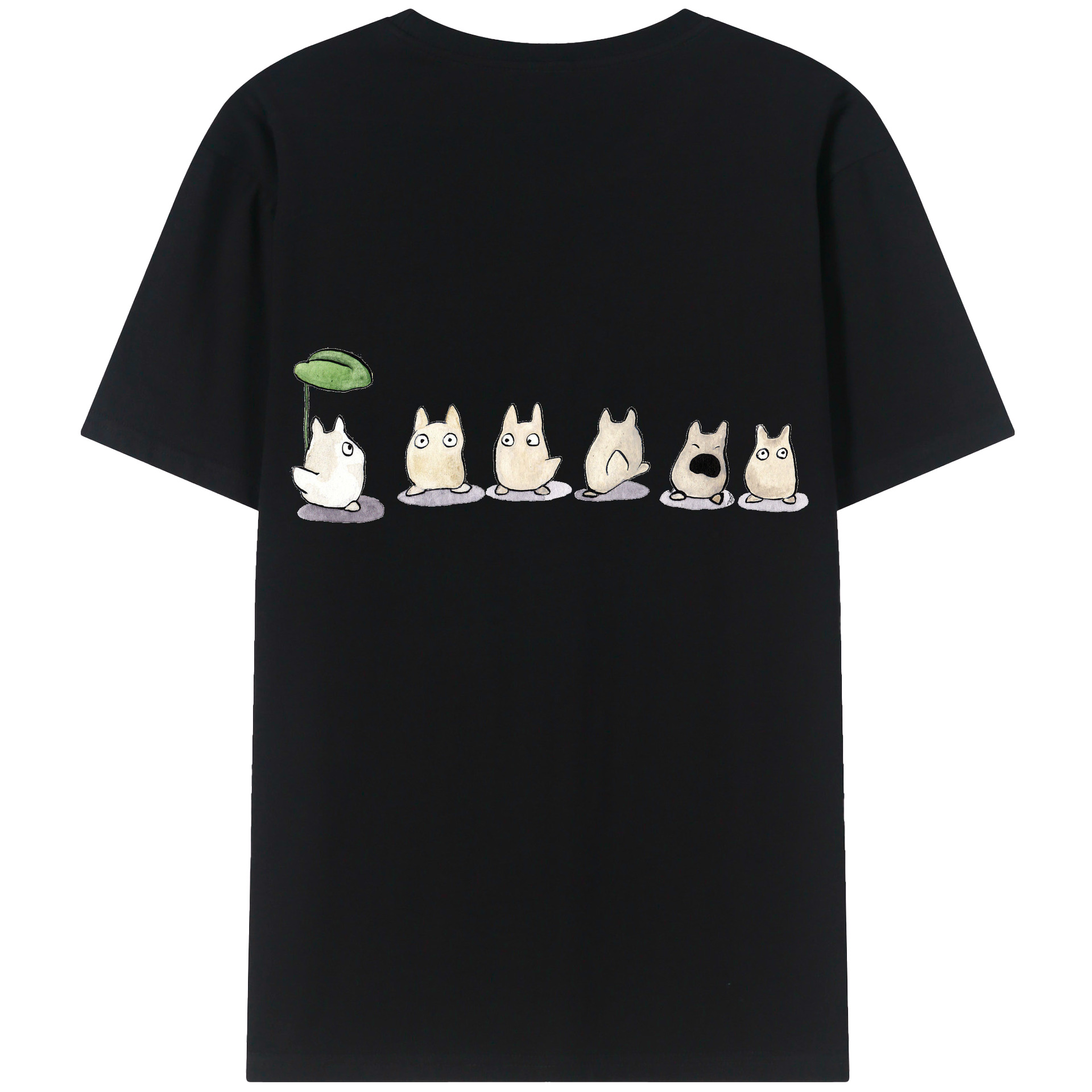 （画像用） となりのトトロ 草壁メイ 草壁サツキ My Neighbor Totoro Satsuki Kusakabe Mei Kusakabe 綿100％半袖Tシャツ（背面プリント）