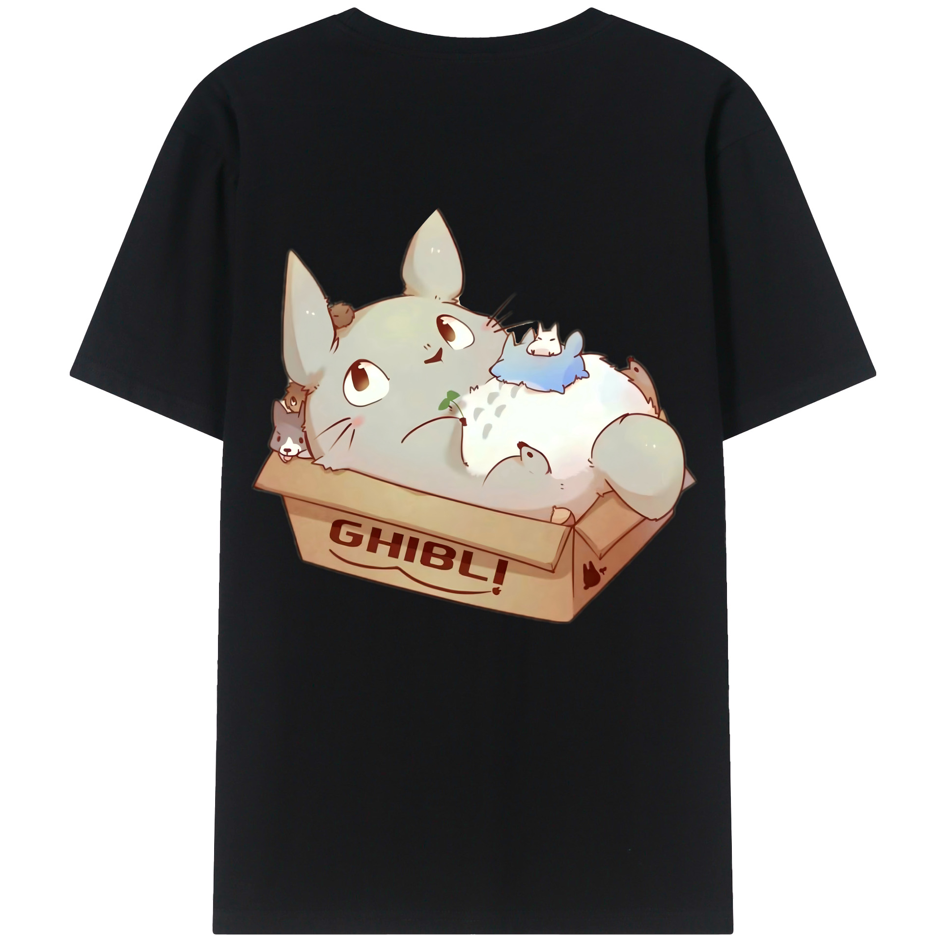 （画像用） となりのトトロ 草壁メイ 草壁サツキ My Neighbor Totoro Satsuki Kusakabe Mei Kusakabe 綿100％半袖Tシャツ（背面プリント）