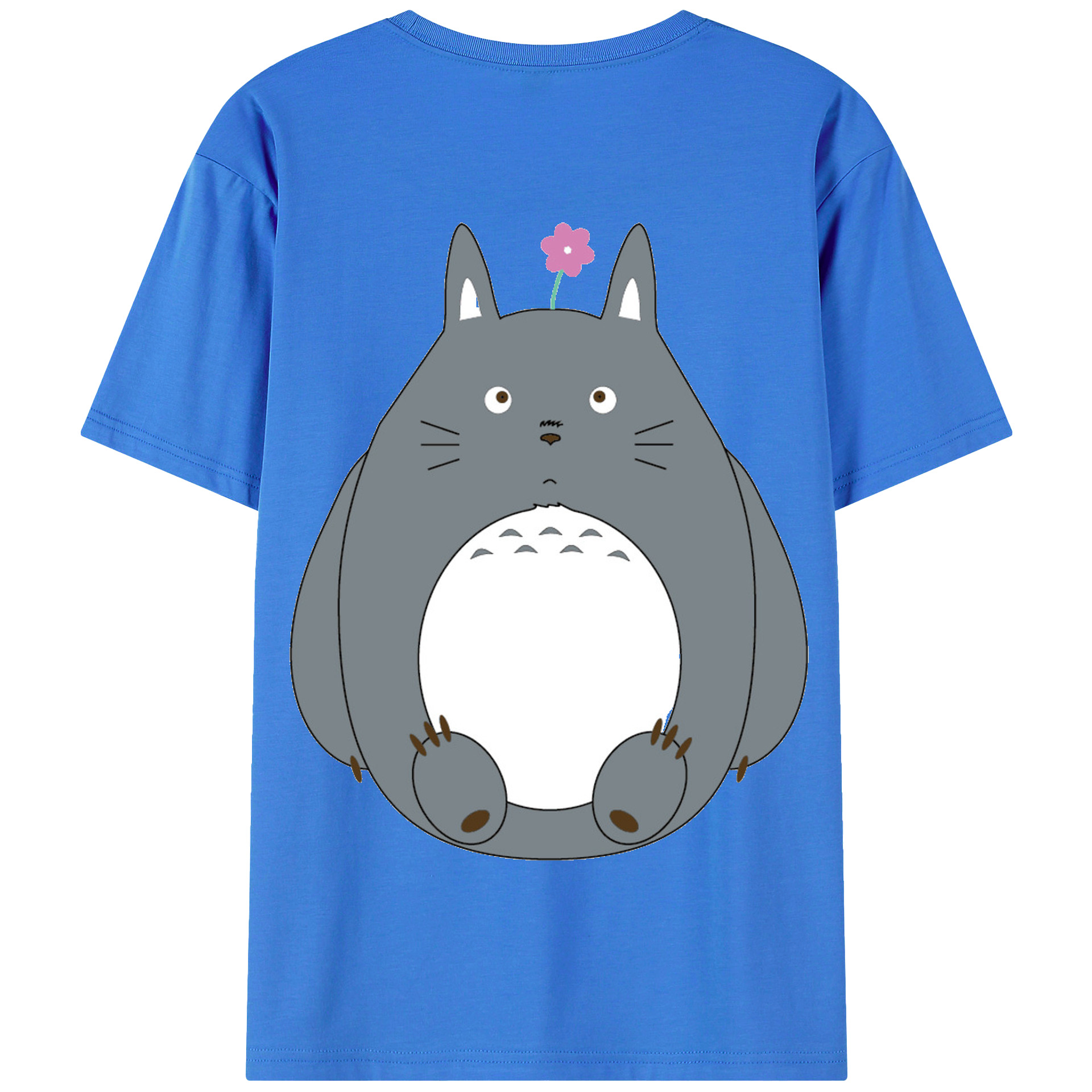 （画像用） となりのトトロ 草壁メイ 草壁サツキ My Neighbor Totoro Satsuki Kusakabe Mei Kusakabe 綿100％半袖Tシャツ（背面プリント）