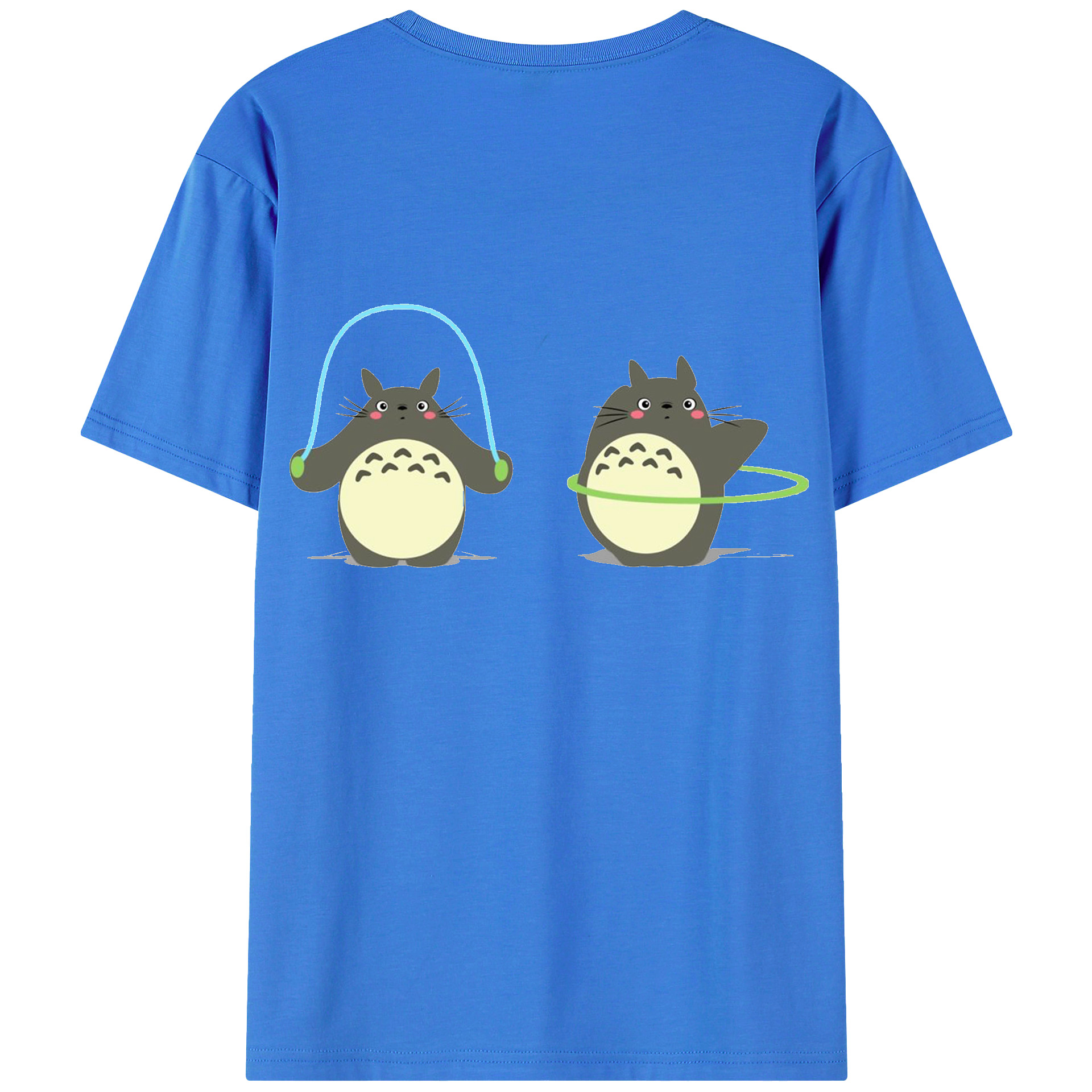 （画像用） となりのトトロ 草壁メイ 草壁サツキ My Neighbor Totoro Satsuki Kusakabe Mei Kusakabe 綿100％半袖Tシャツ（背面プリント）