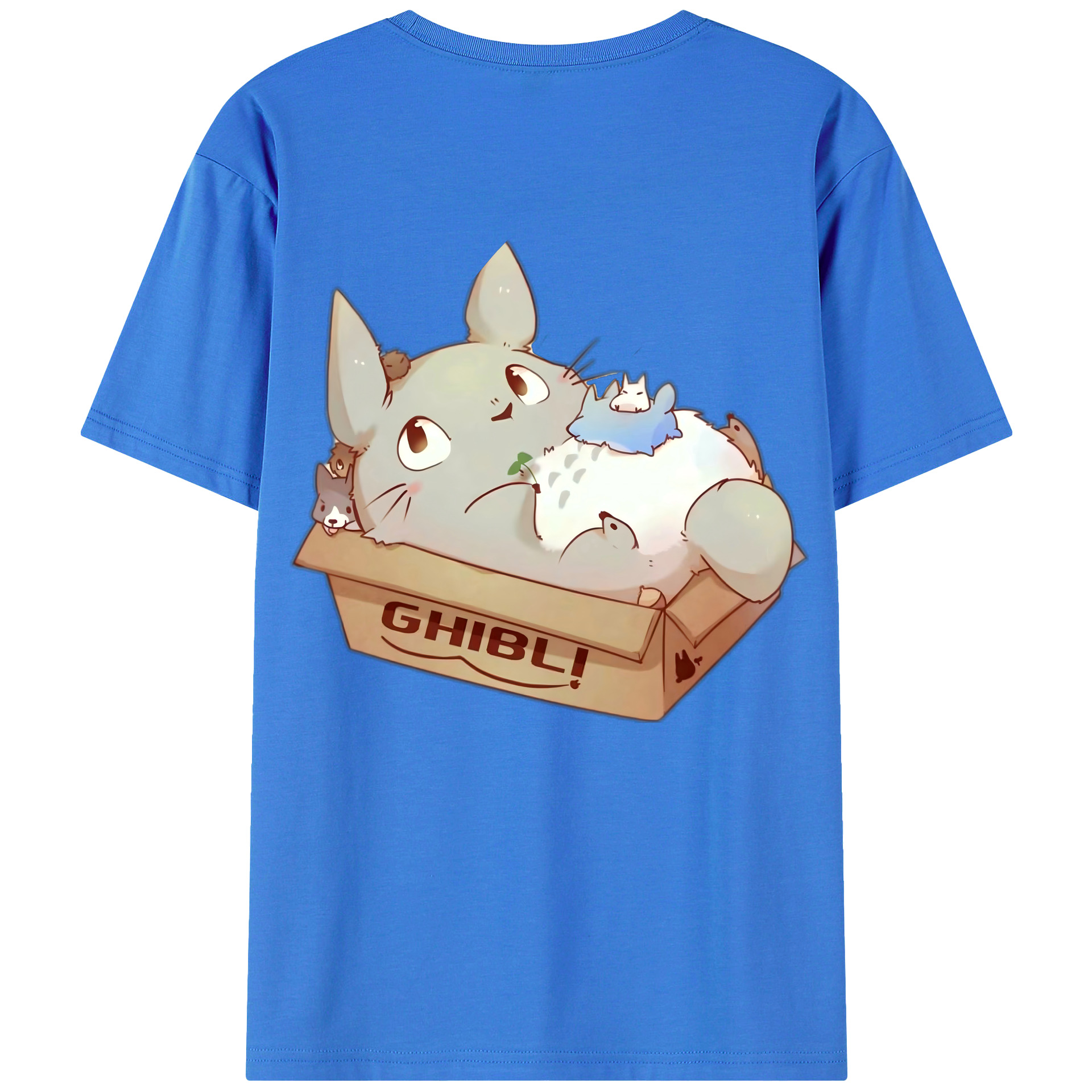 （画像用） となりのトトロ 草壁メイ 草壁サツキ My Neighbor Totoro Satsuki Kusakabe Mei Kusakabe 綿100％半袖Tシャツ（背面プリント）