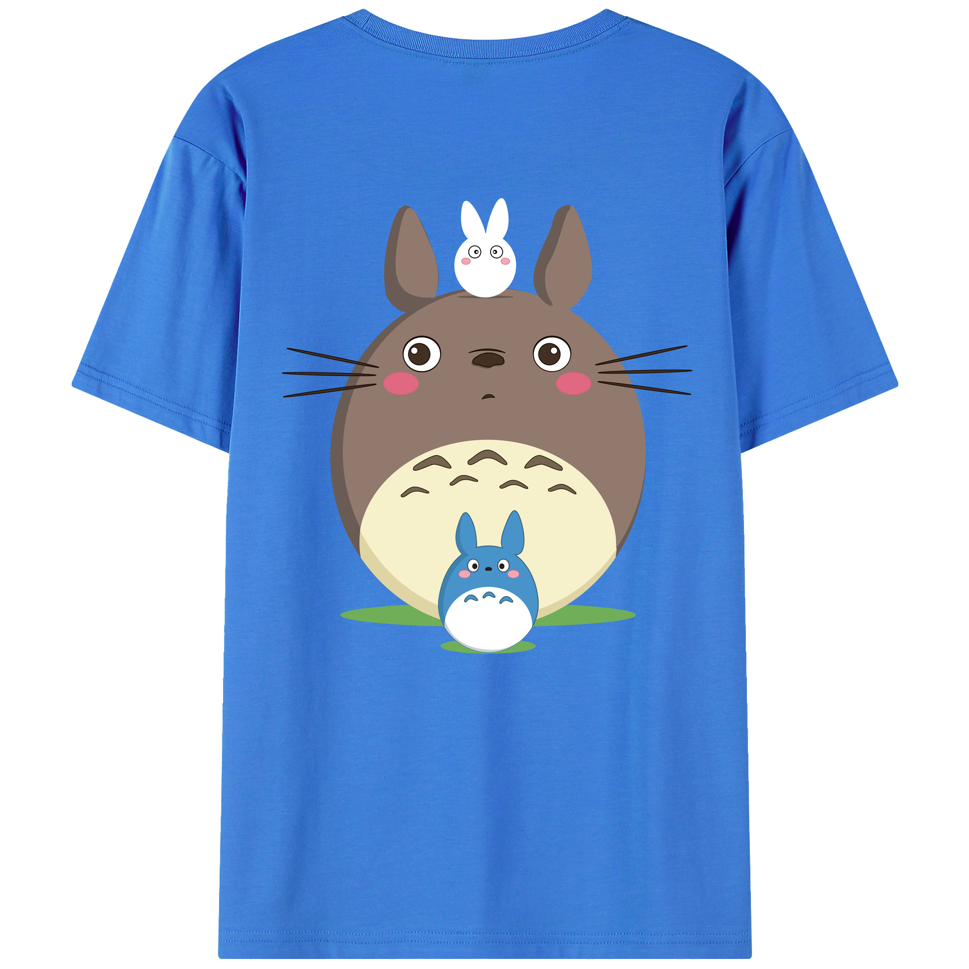 （画像用） となりのトトロ 草壁メイ 草壁サツキ My Neighbor Totoro Satsuki Kusakabe Mei Kusakabe 綿100％半袖Tシャツ（背面プリント）