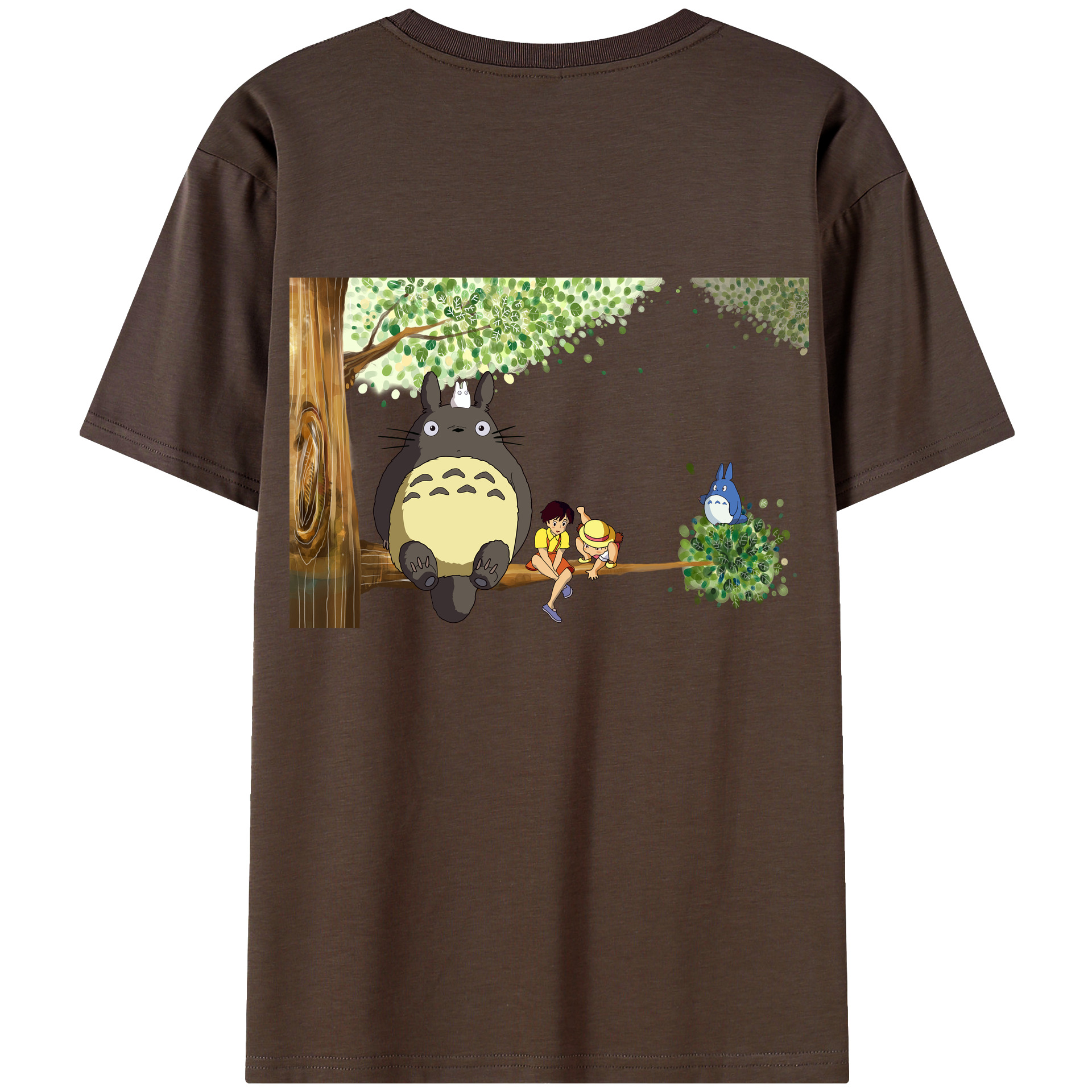 （画像用） となりのトトロ 草壁メイ 草壁サツキ My Neighbor Totoro Satsuki Kusakabe Mei Kusakabe 綿100％半袖Tシャツ（背面プリント）