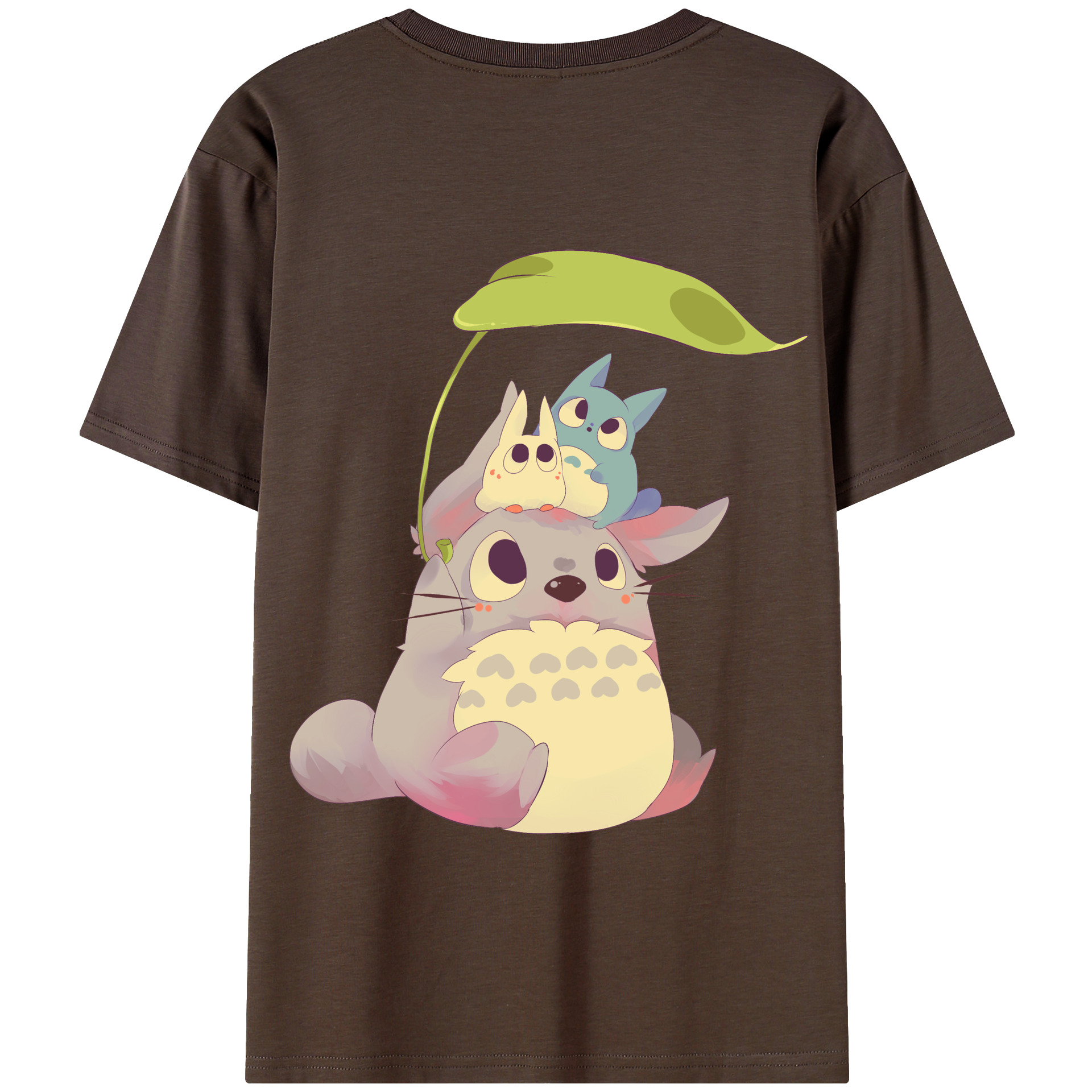（画像用） となりのトトロ 草壁メイ 草壁サツキ My Neighbor Totoro Satsuki Kusakabe Mei Kusakabe 綿100％半袖Tシャツ（背面プリント）