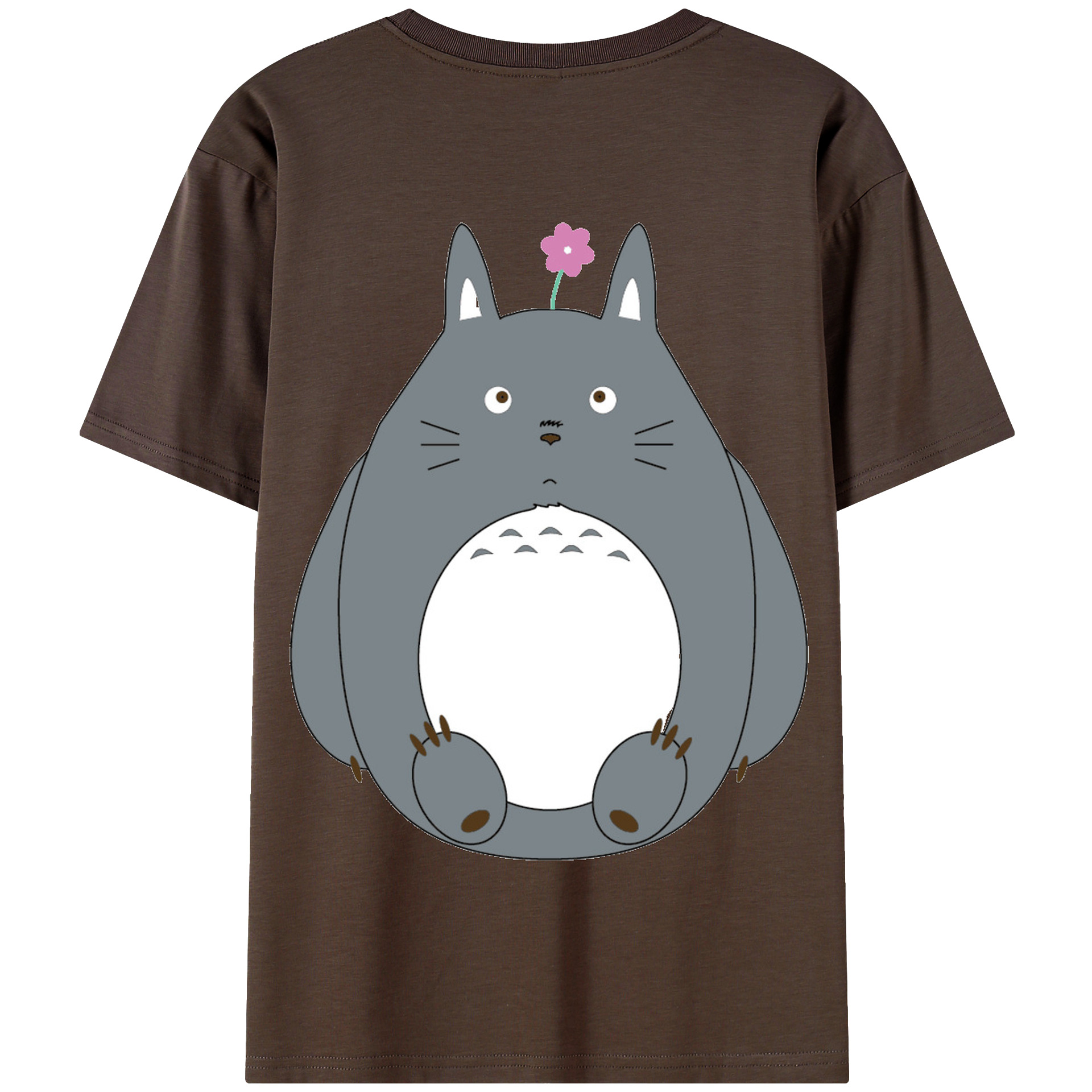 （画像用） となりのトトロ 草壁メイ 草壁サツキ My Neighbor Totoro Satsuki Kusakabe Mei Kusakabe 綿100％半袖Tシャツ（背面プリント）