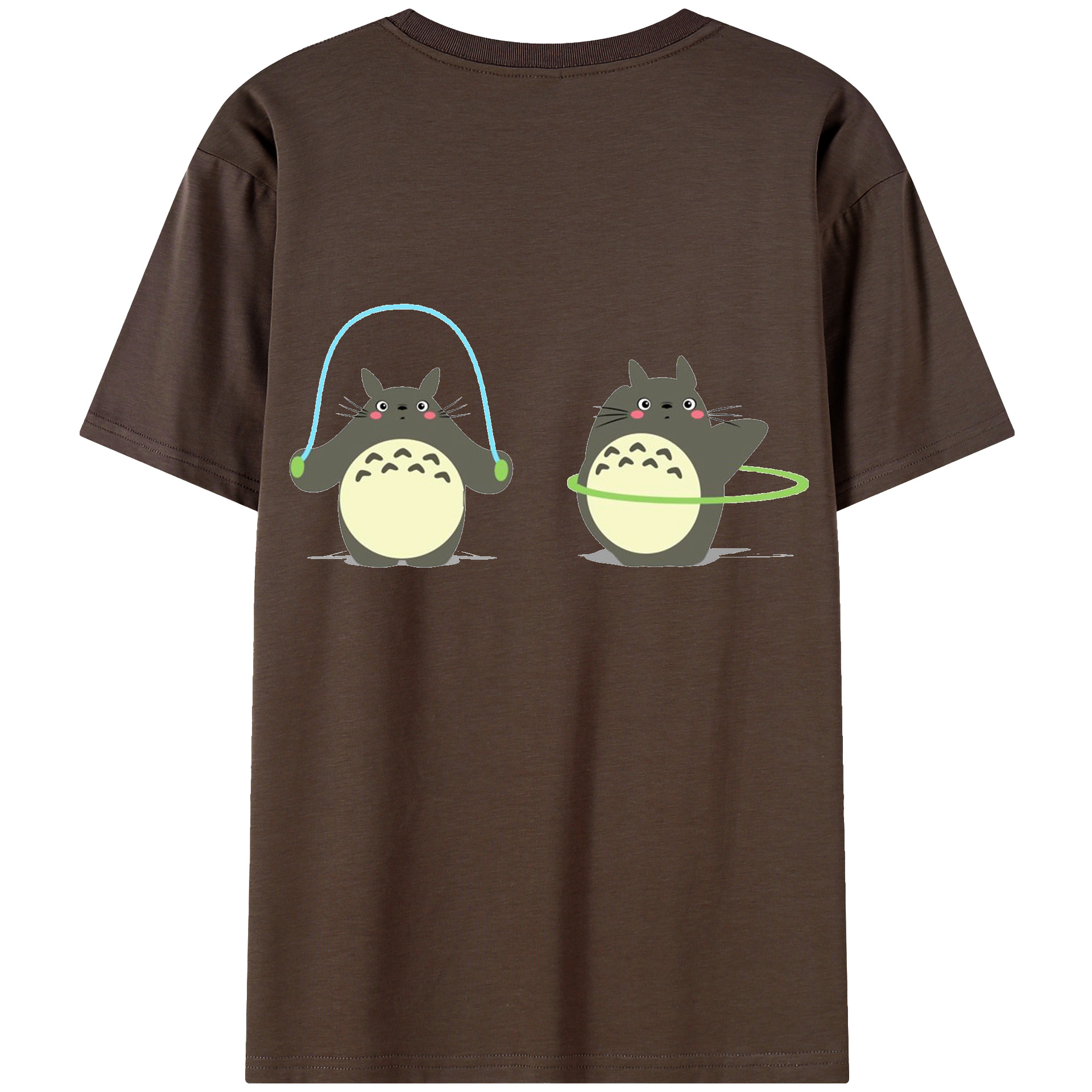 （画像用） となりのトトロ 草壁メイ 草壁サツキ My Neighbor Totoro Satsuki Kusakabe Mei Kusakabe 綿100％半袖Tシャツ（背面プリント）