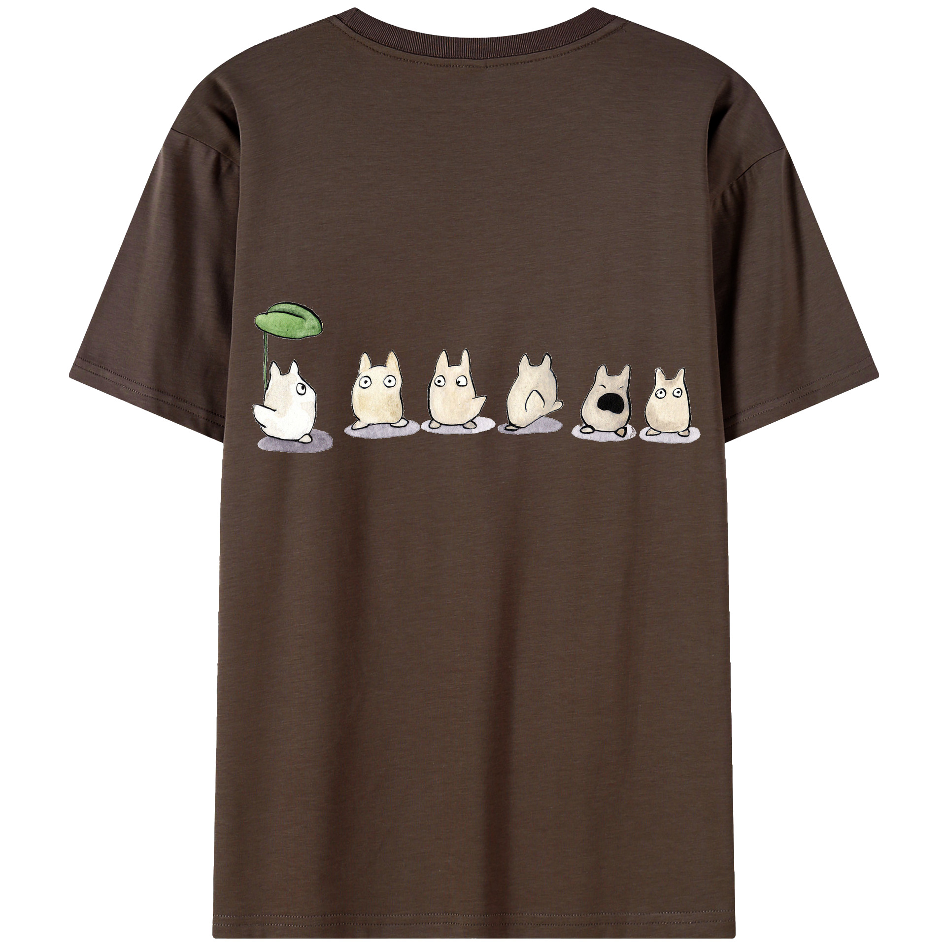 （画像用） となりのトトロ 草壁メイ 草壁サツキ My Neighbor Totoro Satsuki Kusakabe Mei Kusakabe 綿100％半袖Tシャツ（背面プリント）