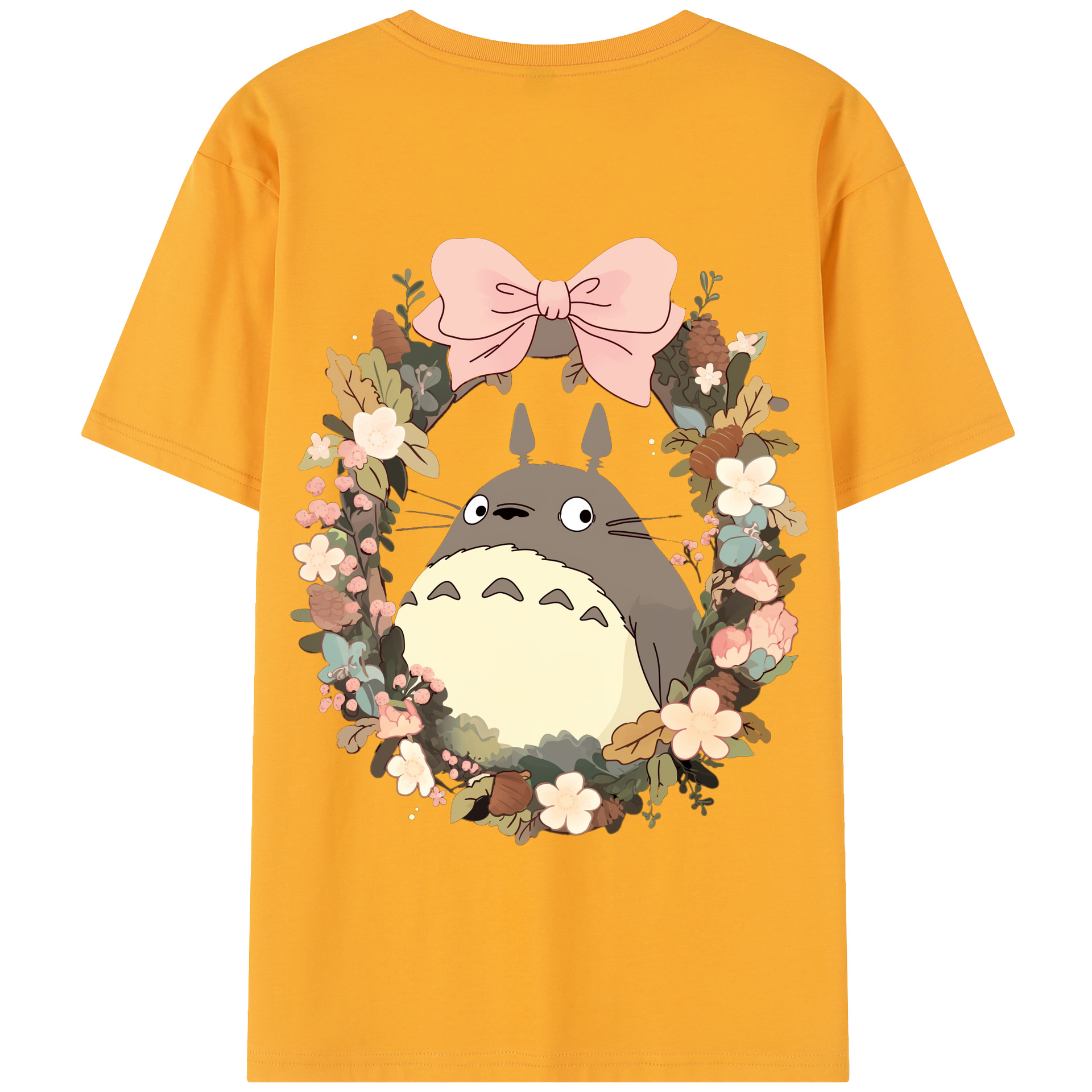 （画像用） となりのトトロ 草壁メイ 草壁サツキ My Neighbor Totoro Satsuki Kusakabe Mei Kusakabe 綿100％半袖Tシャツ（背面プリント）