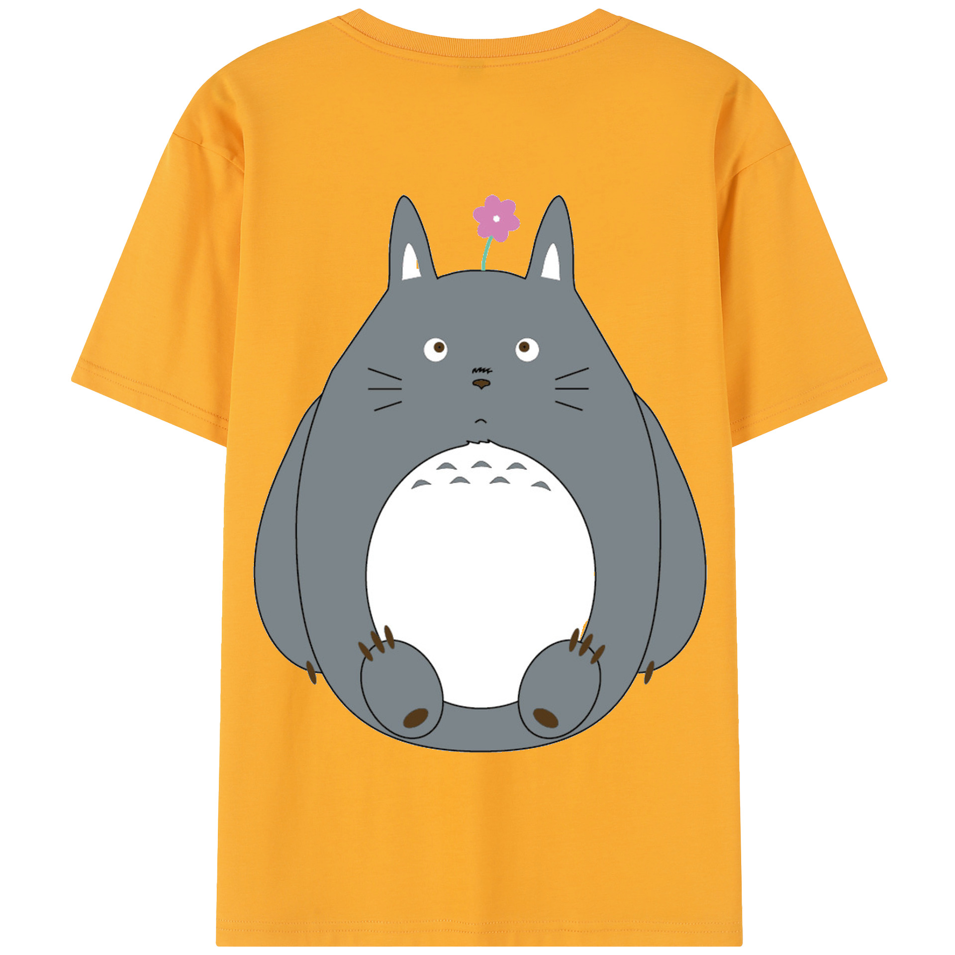 （画像用） となりのトトロ 草壁メイ 草壁サツキ My Neighbor Totoro Satsuki Kusakabe Mei Kusakabe 綿100％半袖Tシャツ（背面プリント）